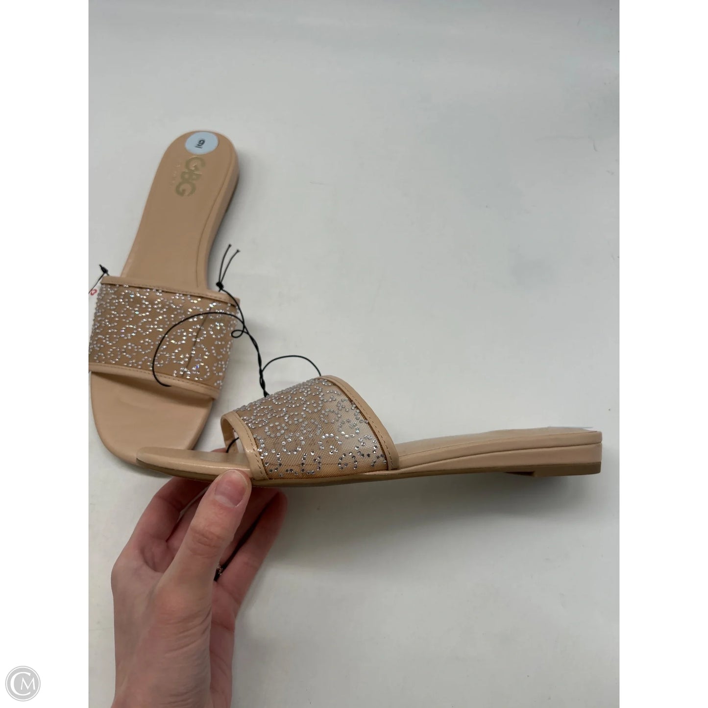 Sandals Flats By G By Guess In Tan, Size: 9