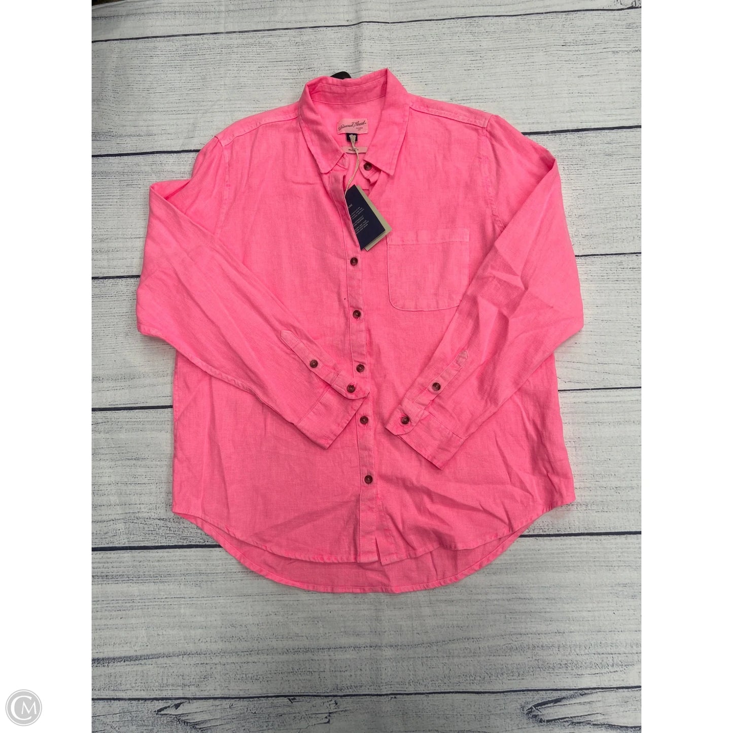 Top Long Sleeve By Universal Thread In Pink, Size: M