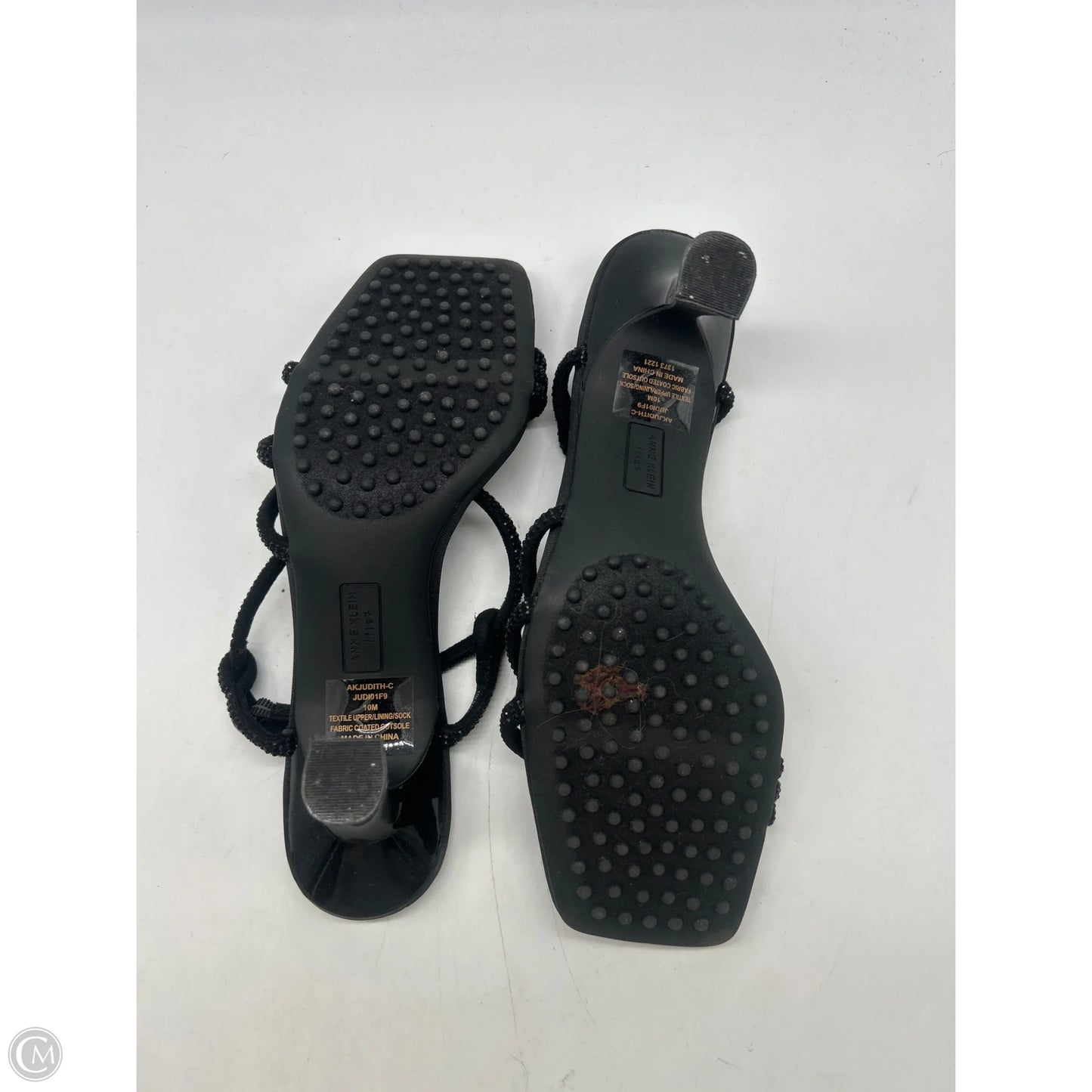 Sandals Heels Kitten By Anne Klein In Black, Size: 10