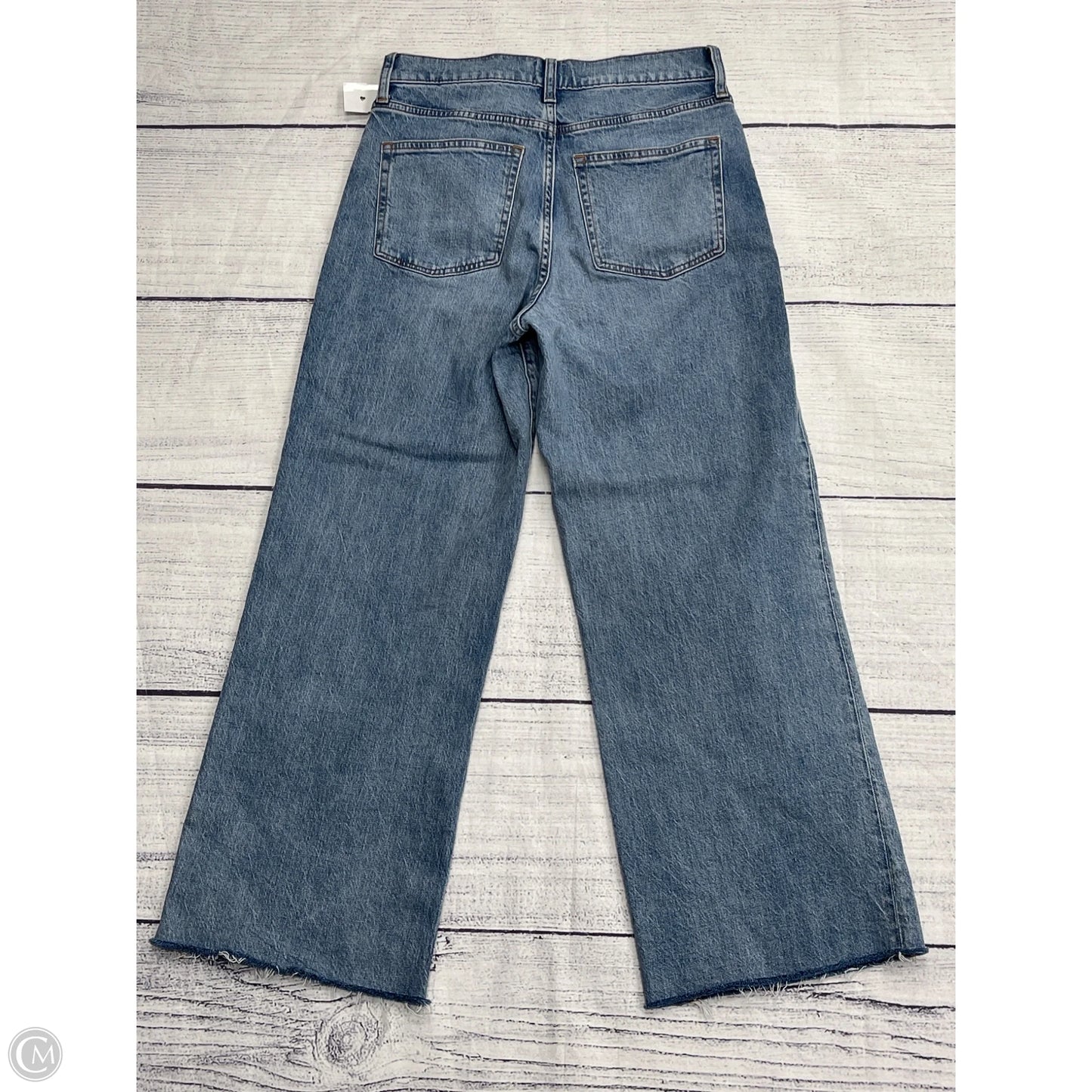 Jeans Wide Leg By J. Crew In Blue Denim, Size: 0