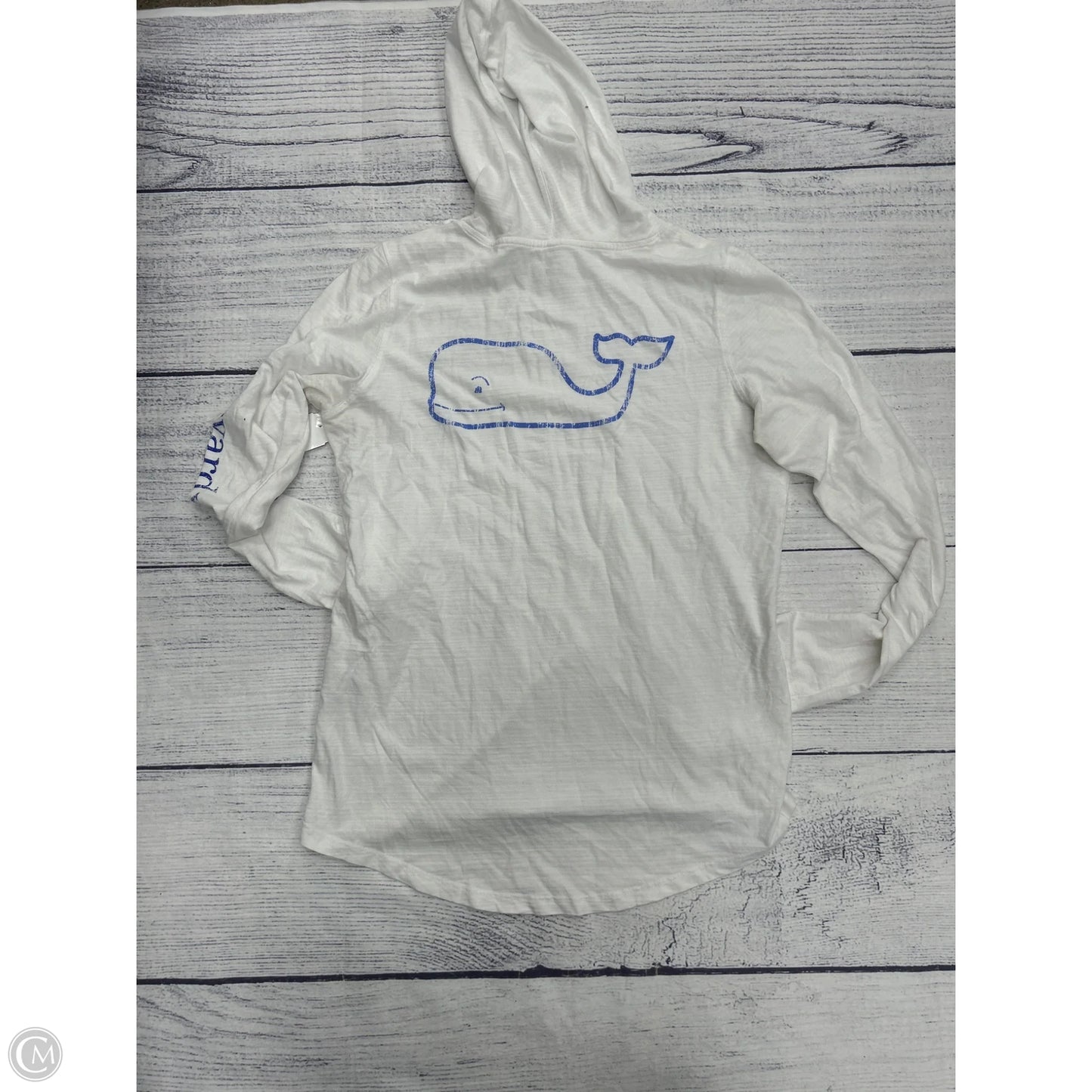 Top Long Sleeve By Vineyard Vines In White, Size: S