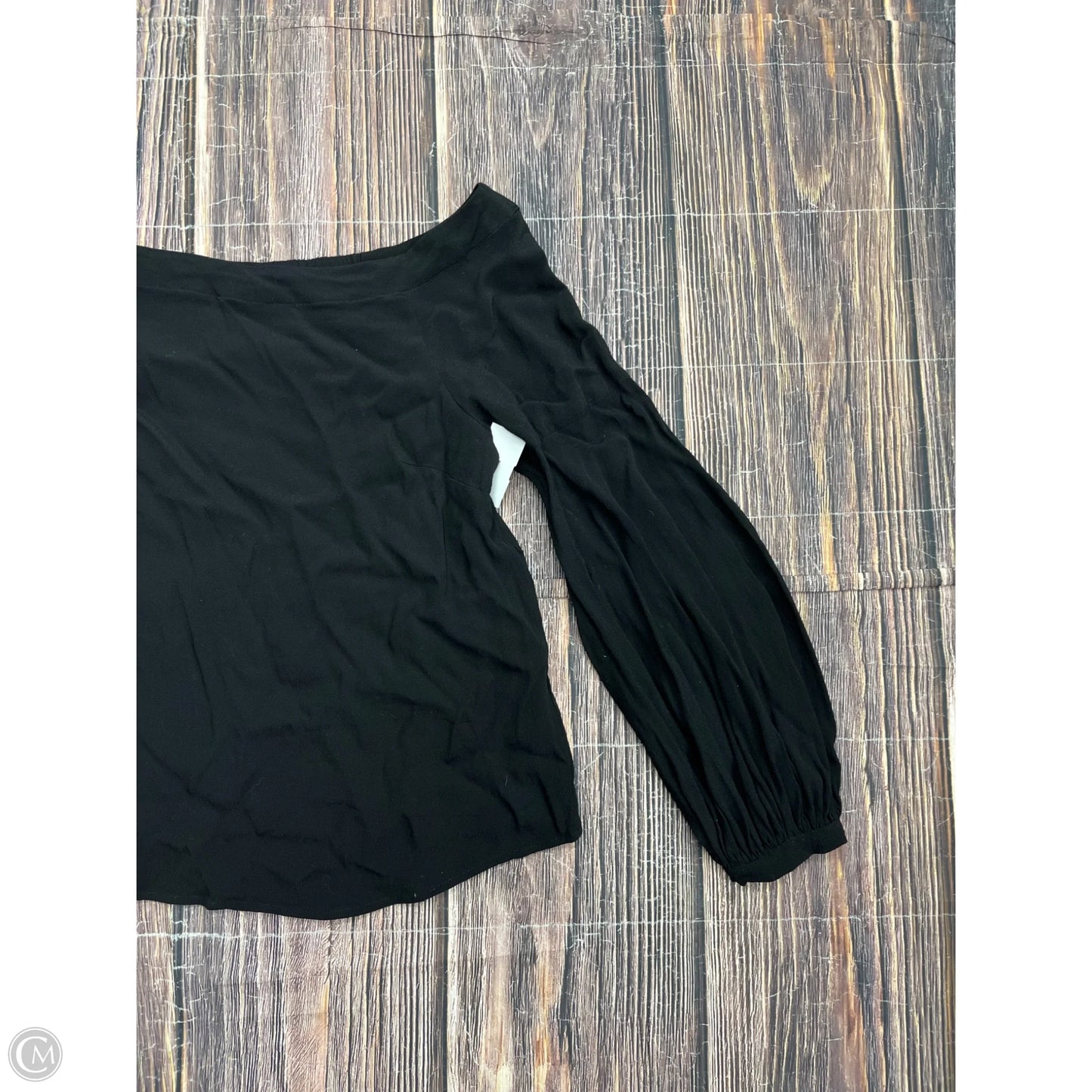 Top Long Sleeve By Maeve In Black, Size: 12