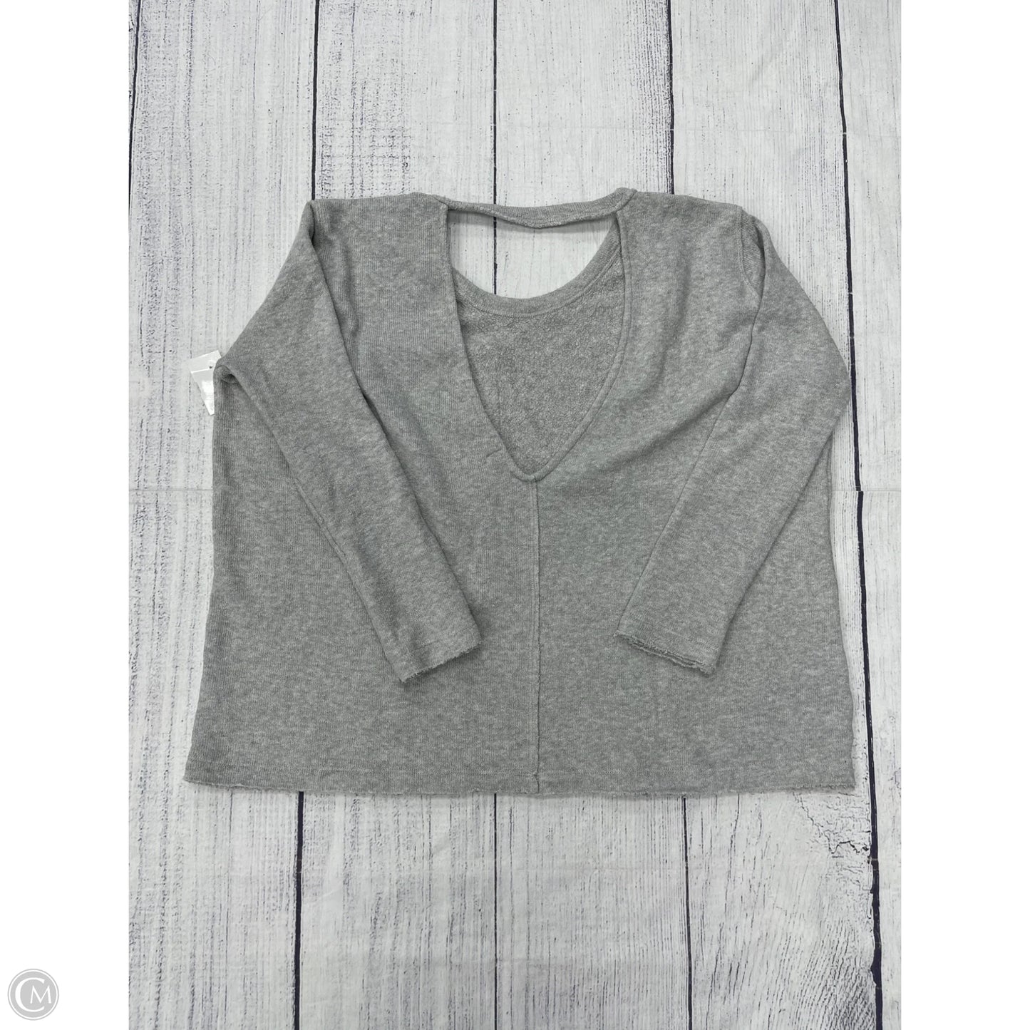 Sweatshirt Crewneck By Free People In Grey, Size: Xs