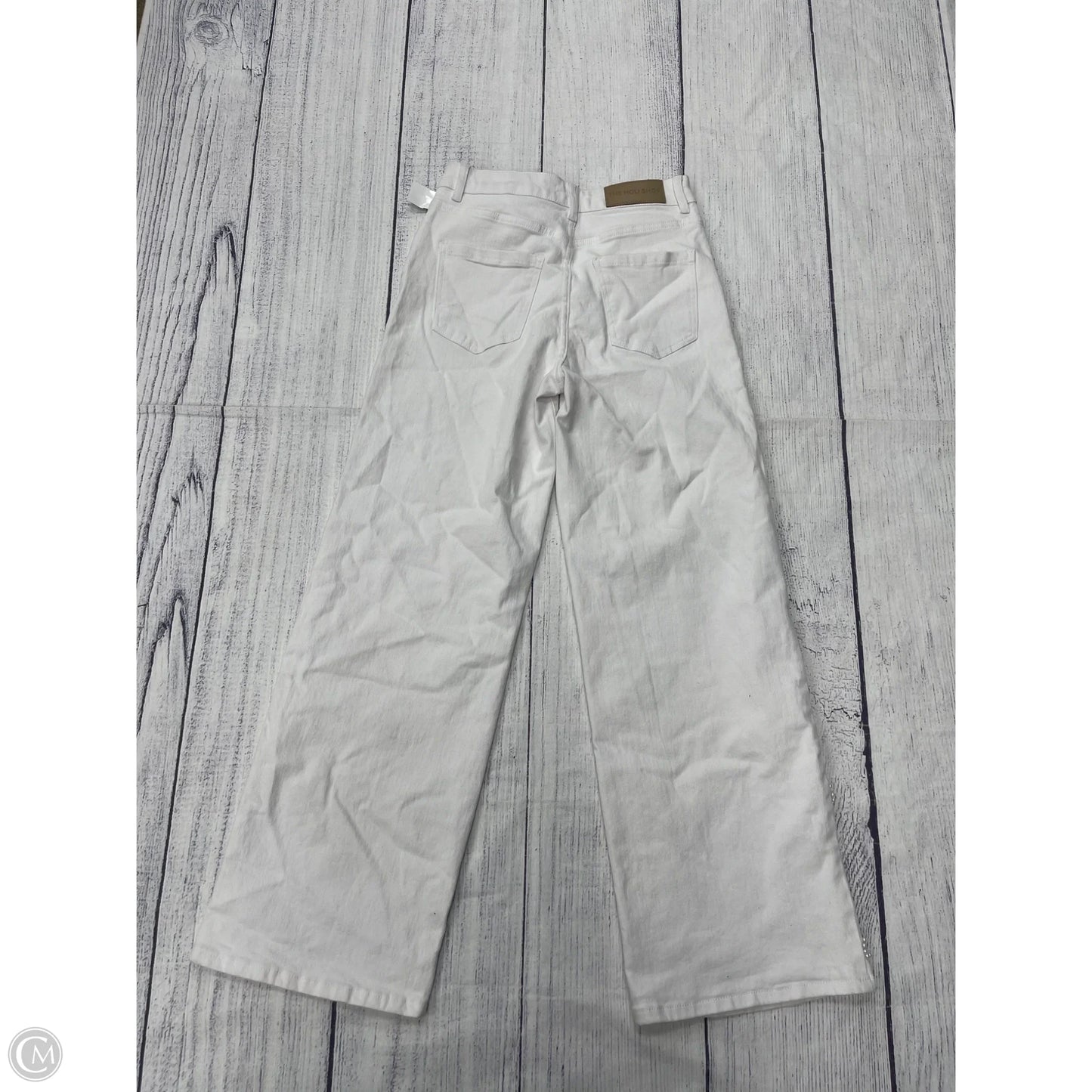 Jeans Wide Leg By Clothes Mentor In White Denim, Size: 6