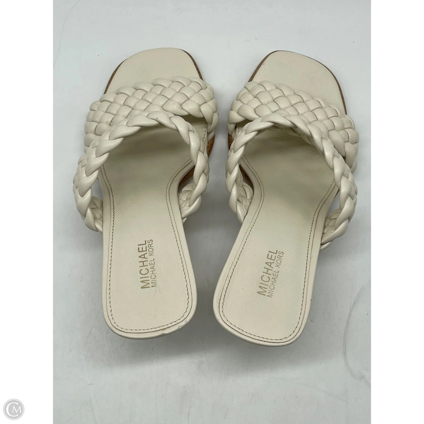 Sandals Heels Kitten By Michael By Michael Kors In White, Size: 7