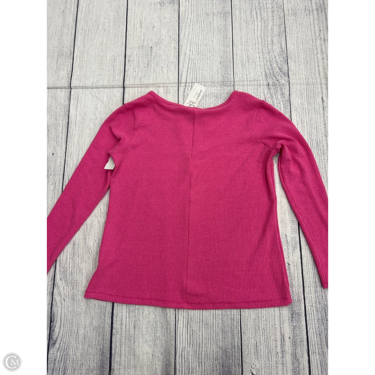 Top Long Sleeve By Zenana In Pink, Size: Xl