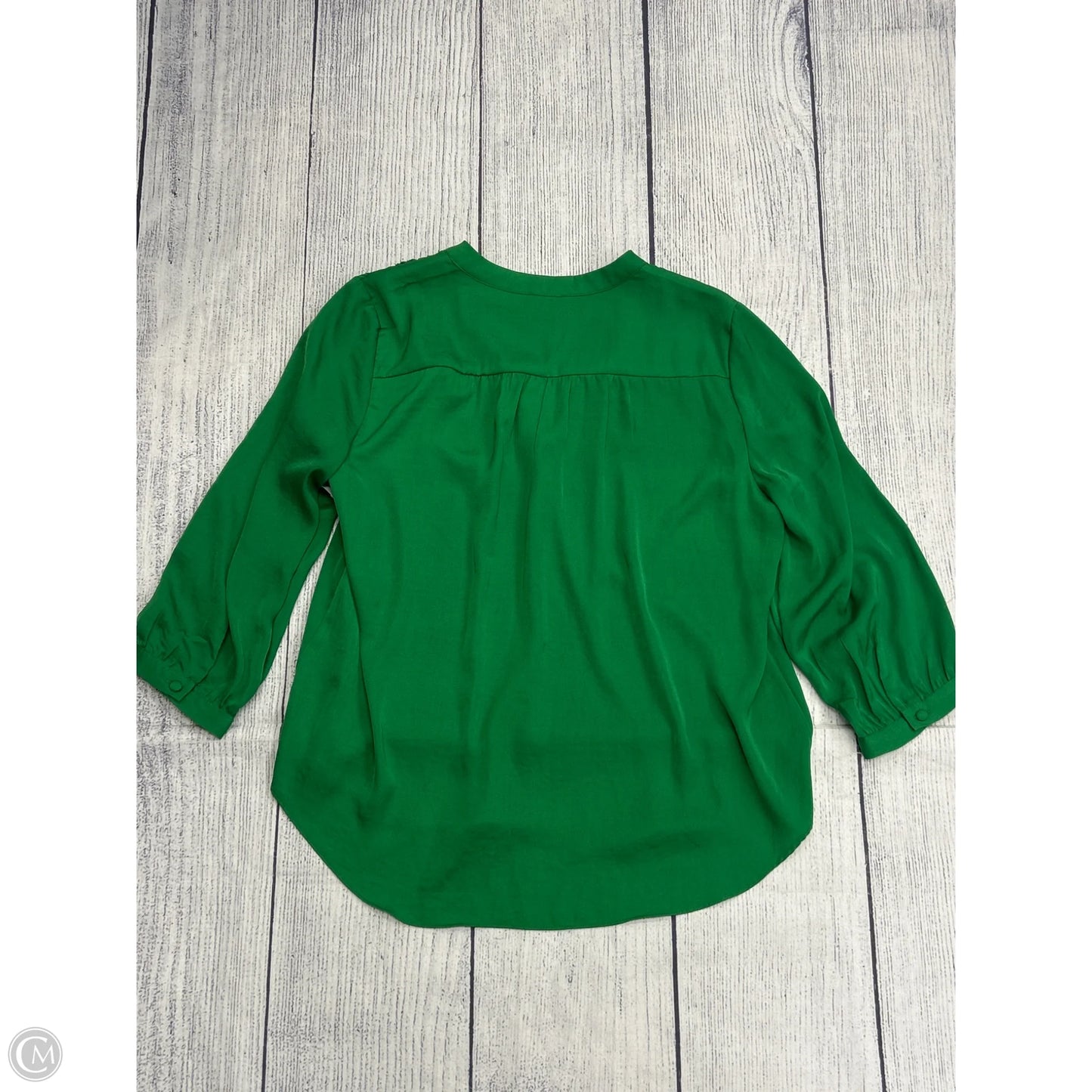 Top Long Sleeve By Vince Camuto In Green, Size: L