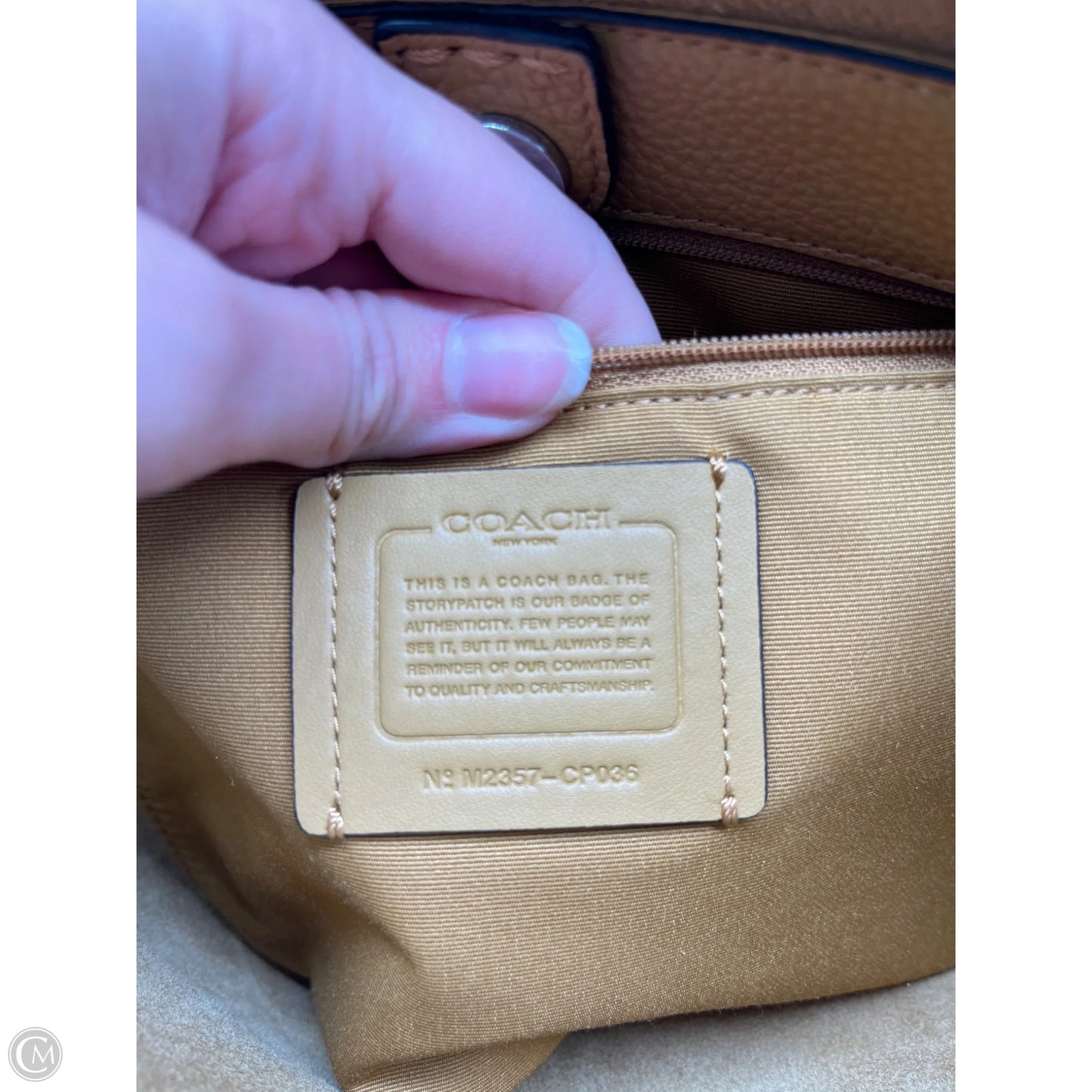 Crossbody Designer By Coach, Size: Medium