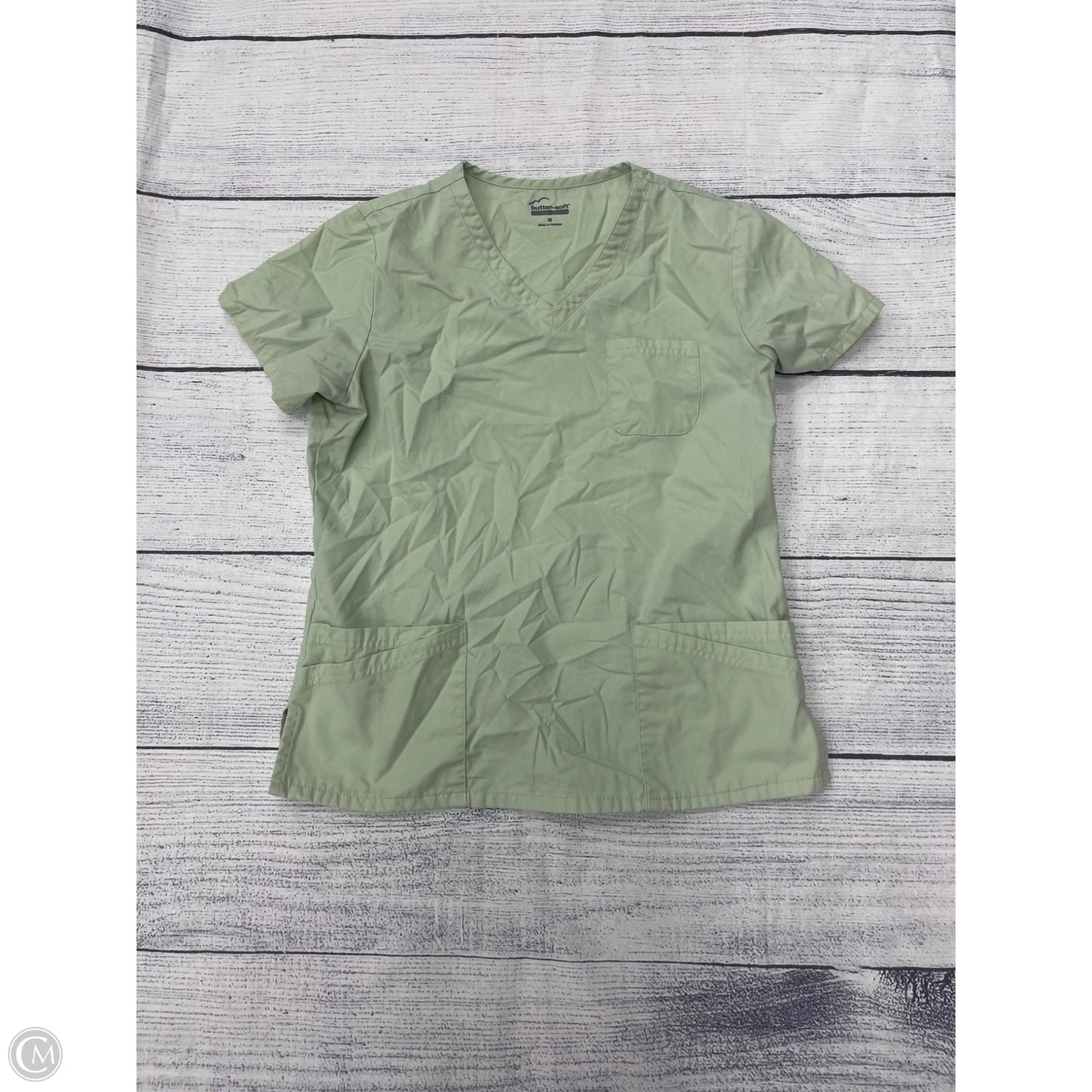 Top Short Sleeve By Clothes Mentor In Green, Size: M