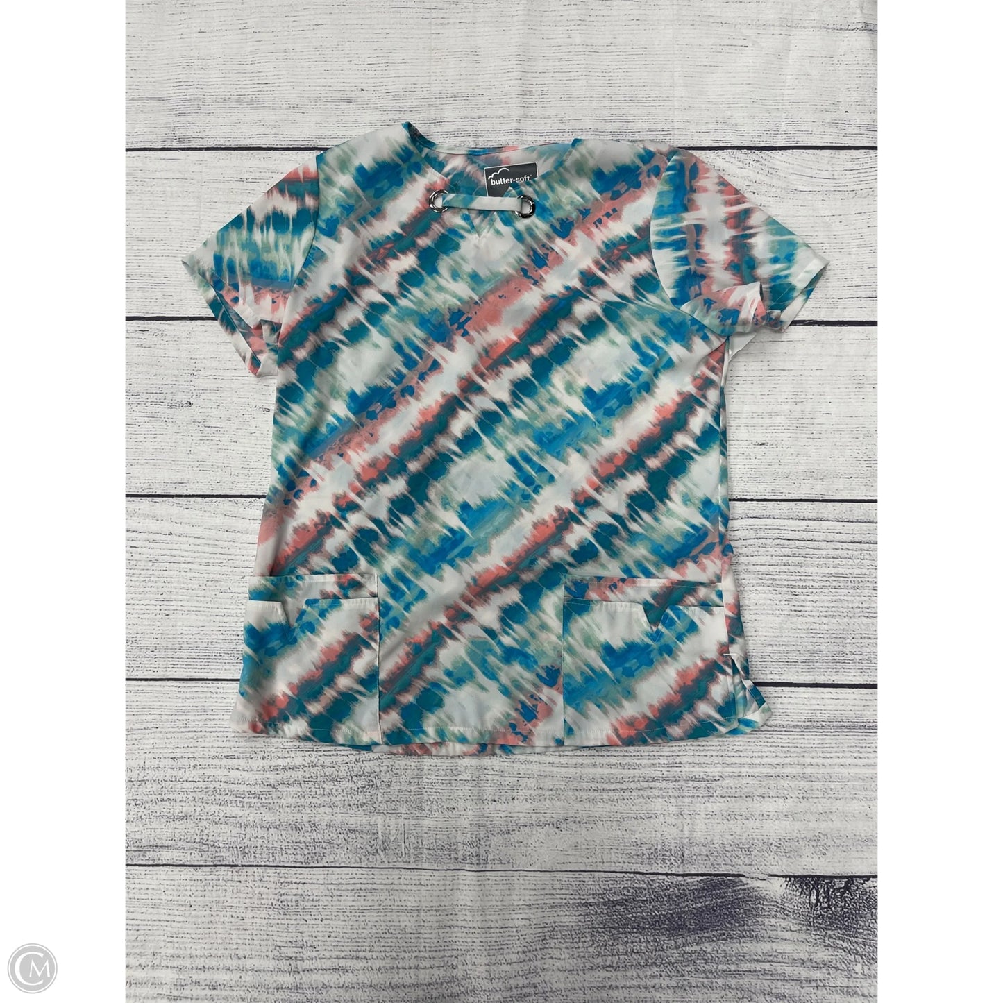 Top Short Sleeve By Clothes Mentor In Blue, Size: M