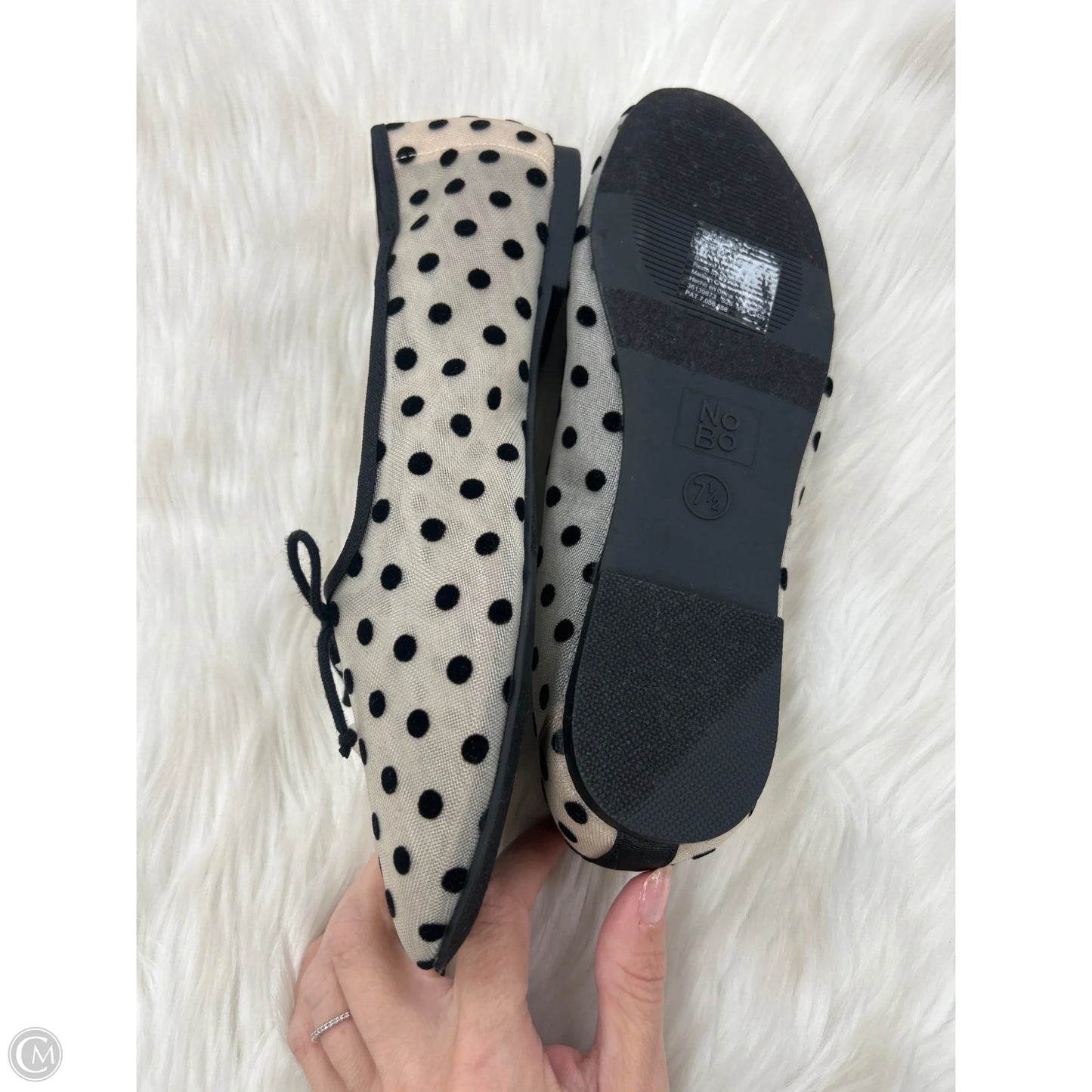 Shoes Flats By No Boundaries In Polkadot Pattern, Size: 7.5