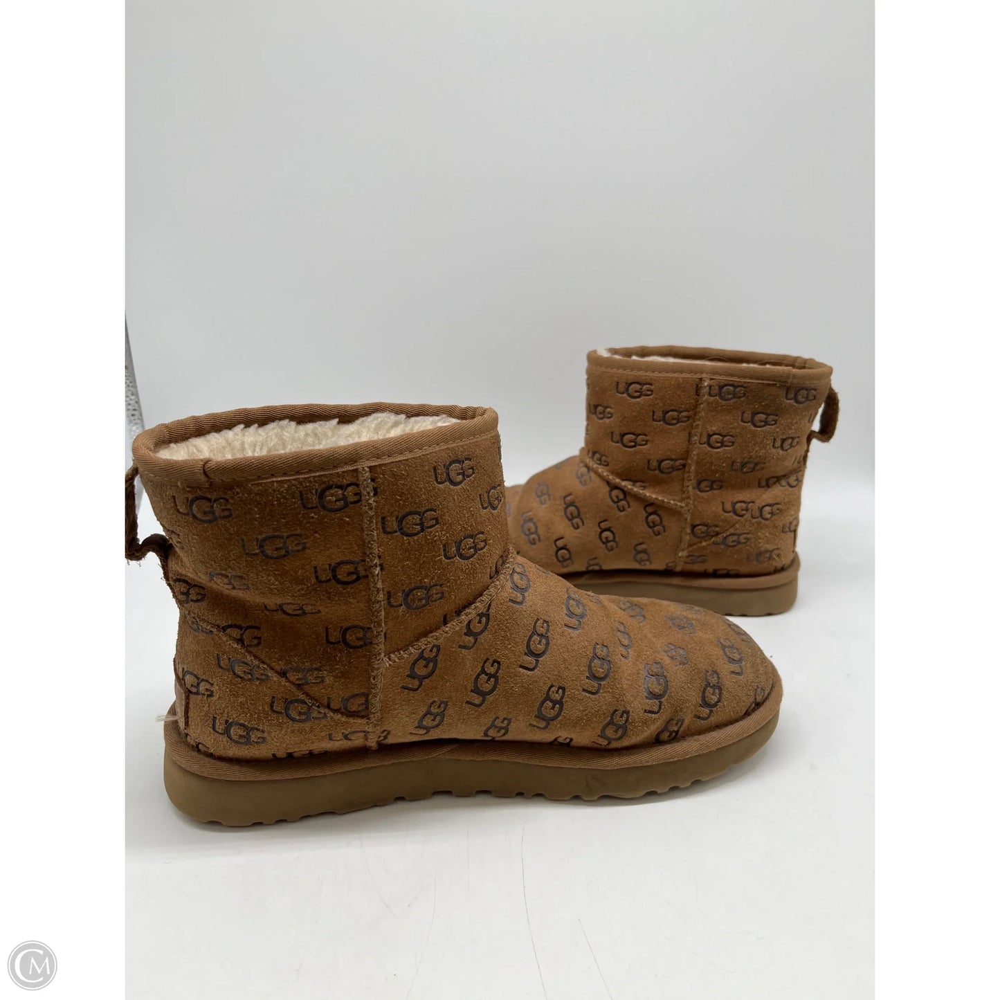 Boots Designer By Ugg In Brown, Size: 8