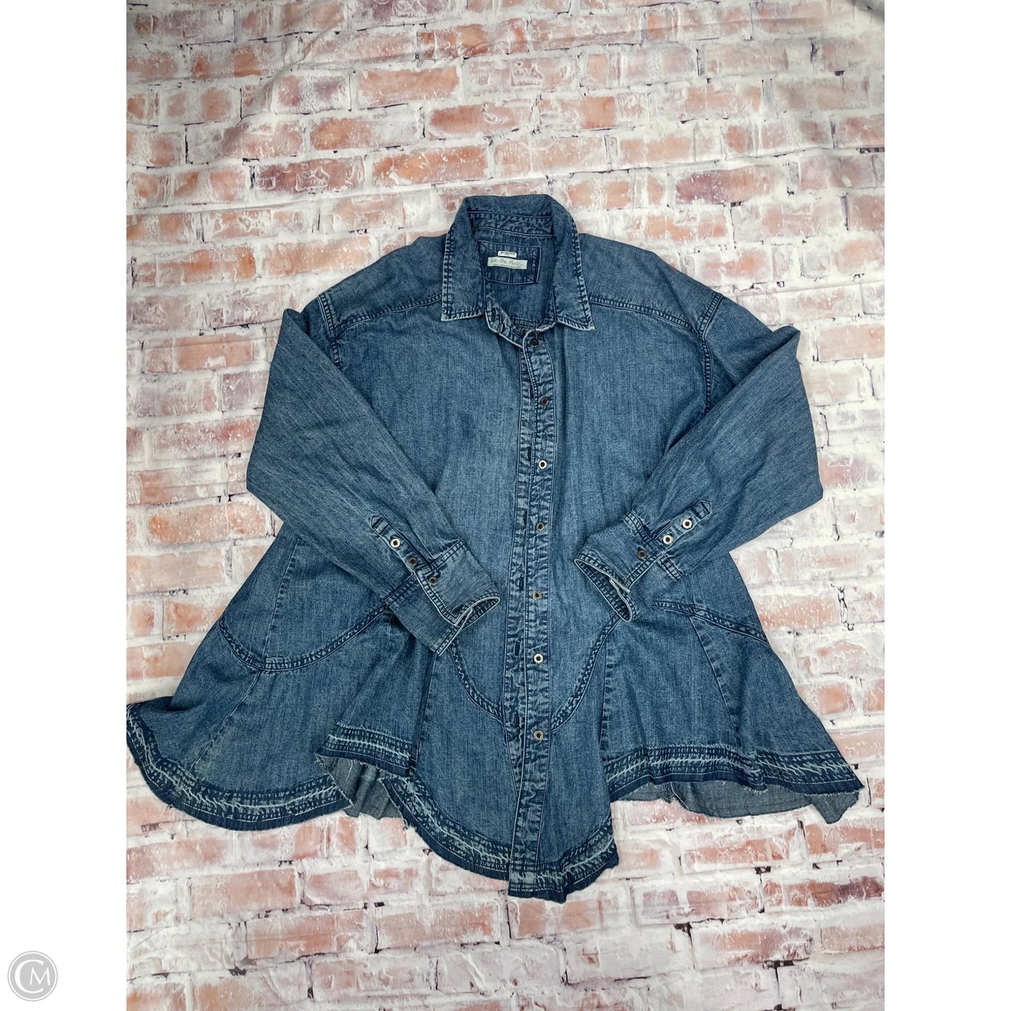 Top Long Sleeve By We The Free In Blue, Size: S