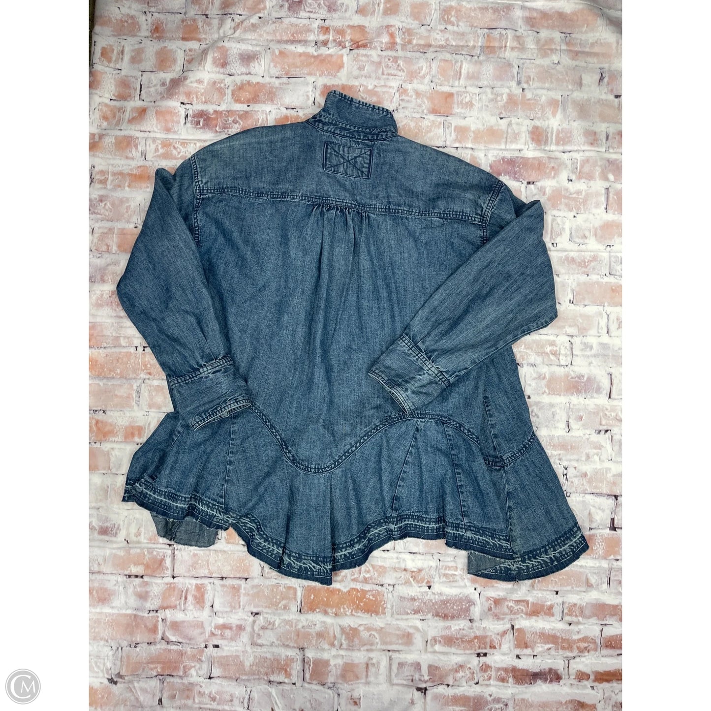 Top Long Sleeve By We The Free In Blue, Size: S