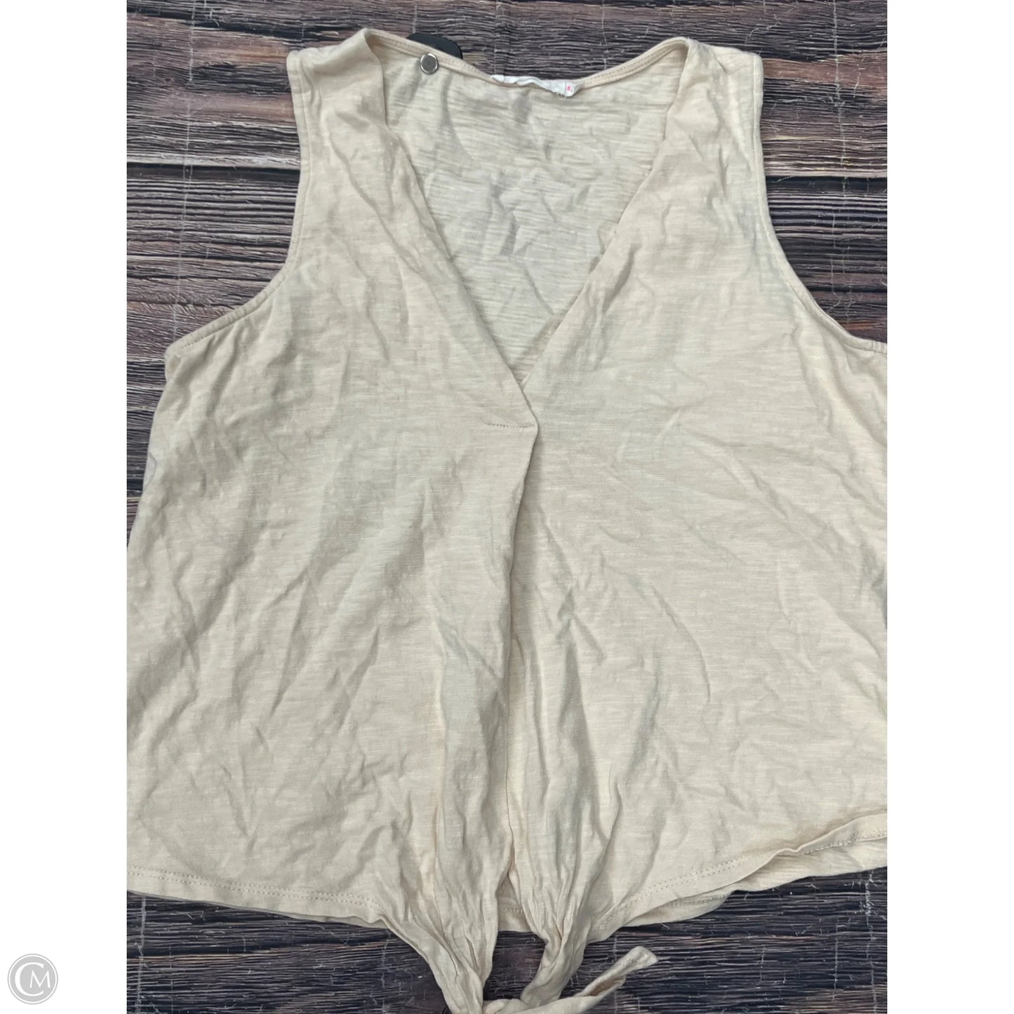 Top Sleeveless By Lush In Cream, Size: S