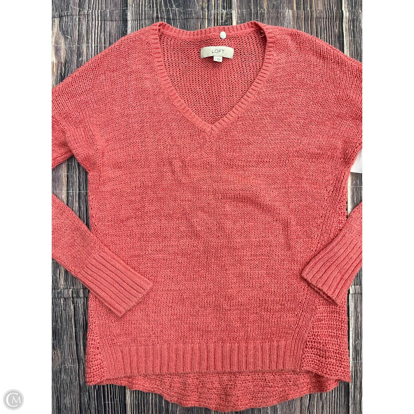 Sweater By Loft In Peach, Size: S