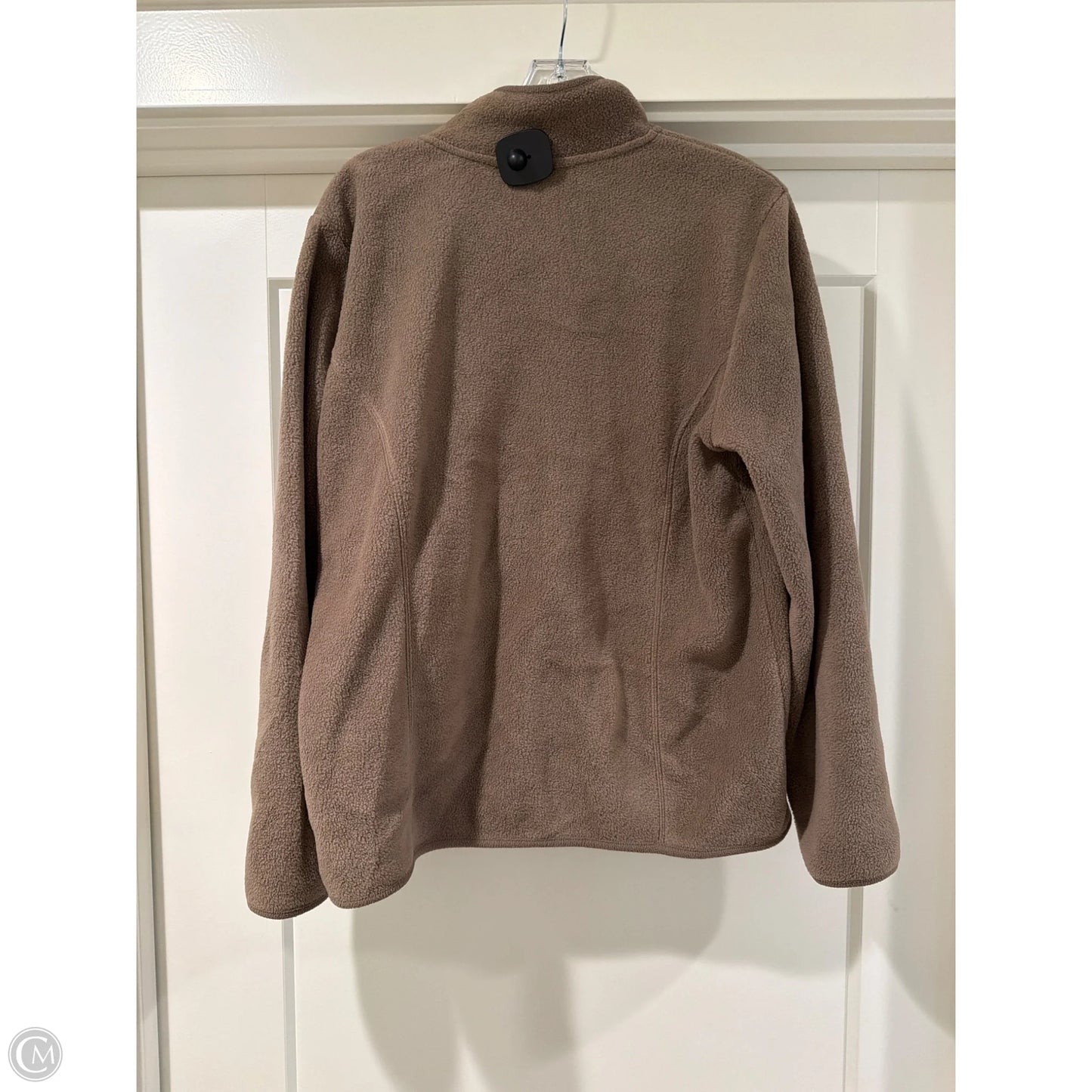 Jacket Fleece By Karen Scott In Brown, Size: M