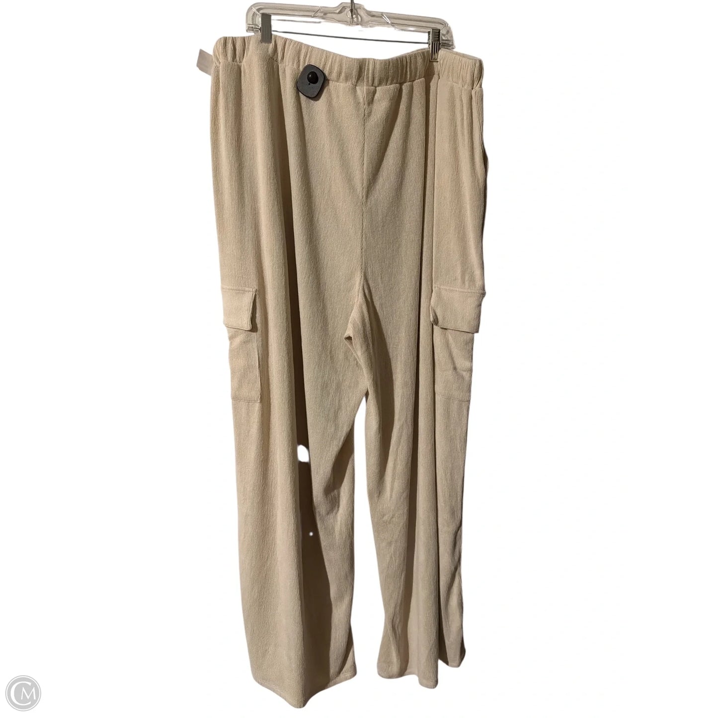 Pants Lounge By Gilli In Cream, Size: 3x