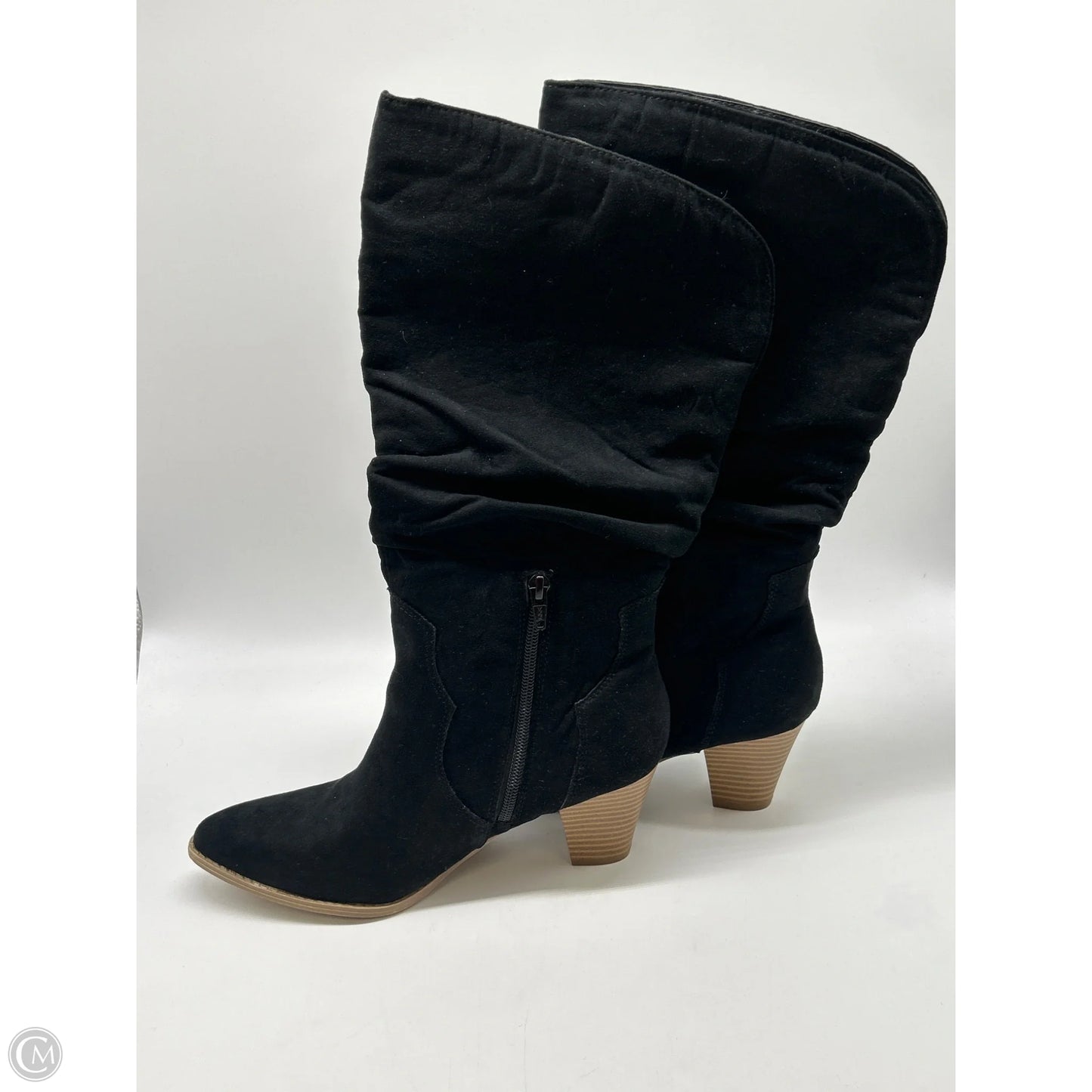 Boots Knee Heels By Style And Co Collection Women In Black, Size: 8