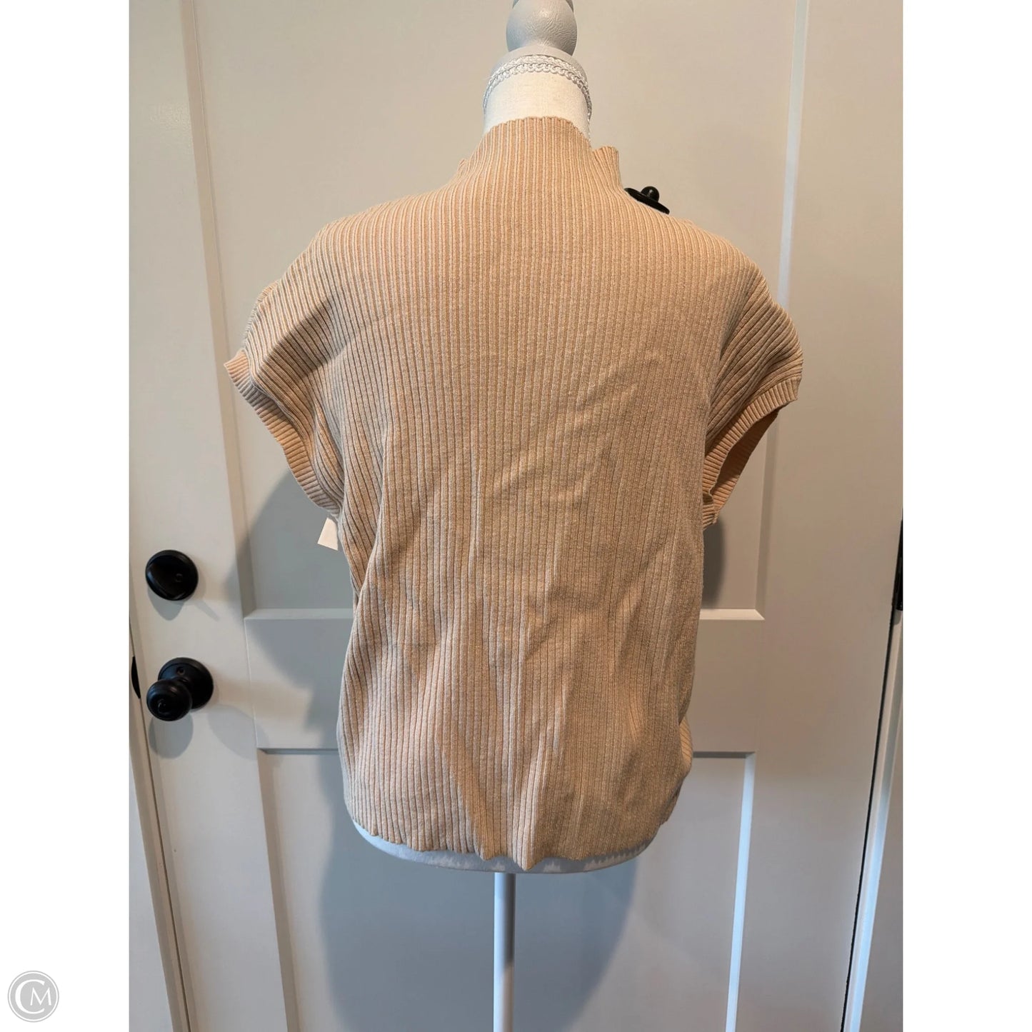 Sweater By Clothes Mentor In Tan, Size: L