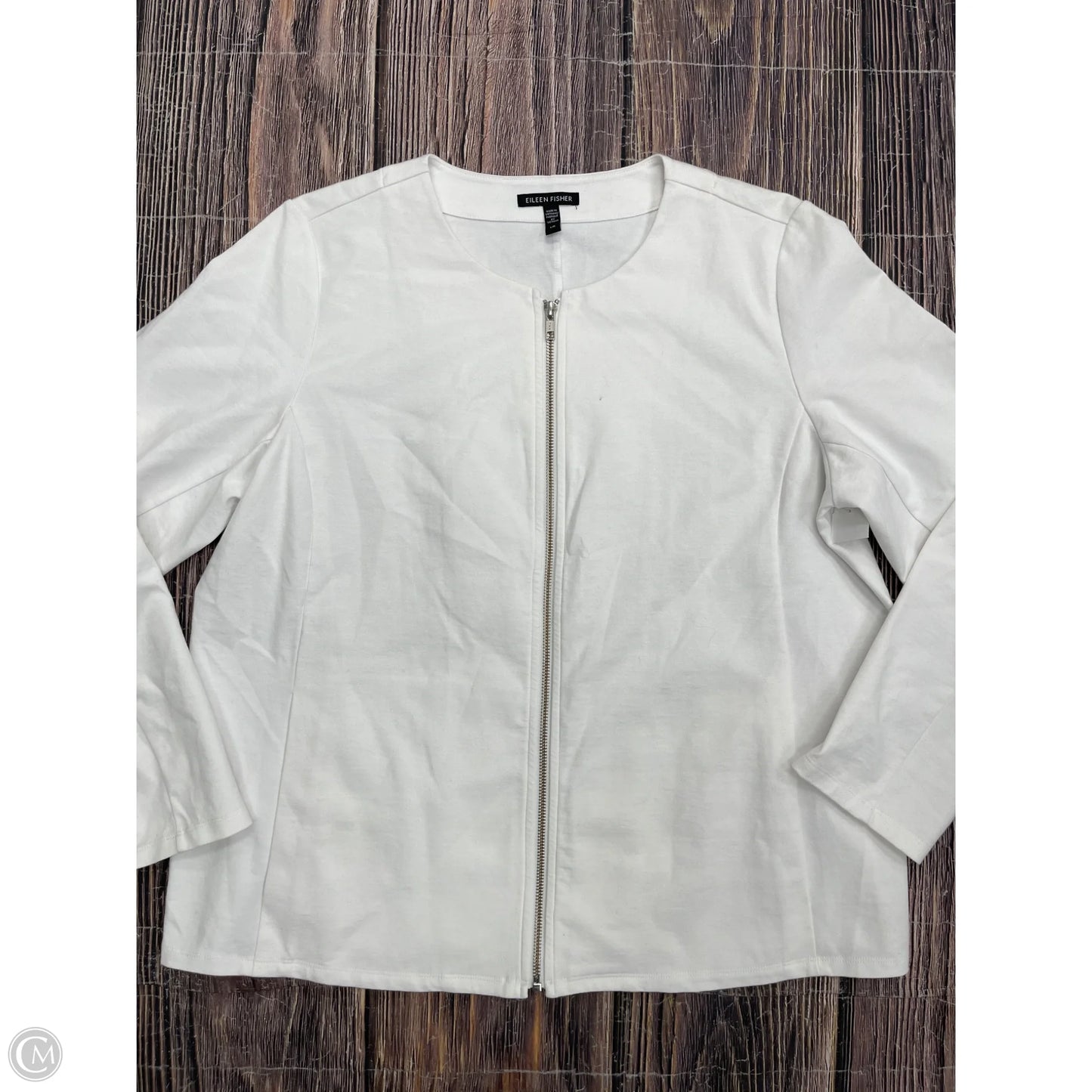 Cardigan By Eileen Fisher In White, Size: L