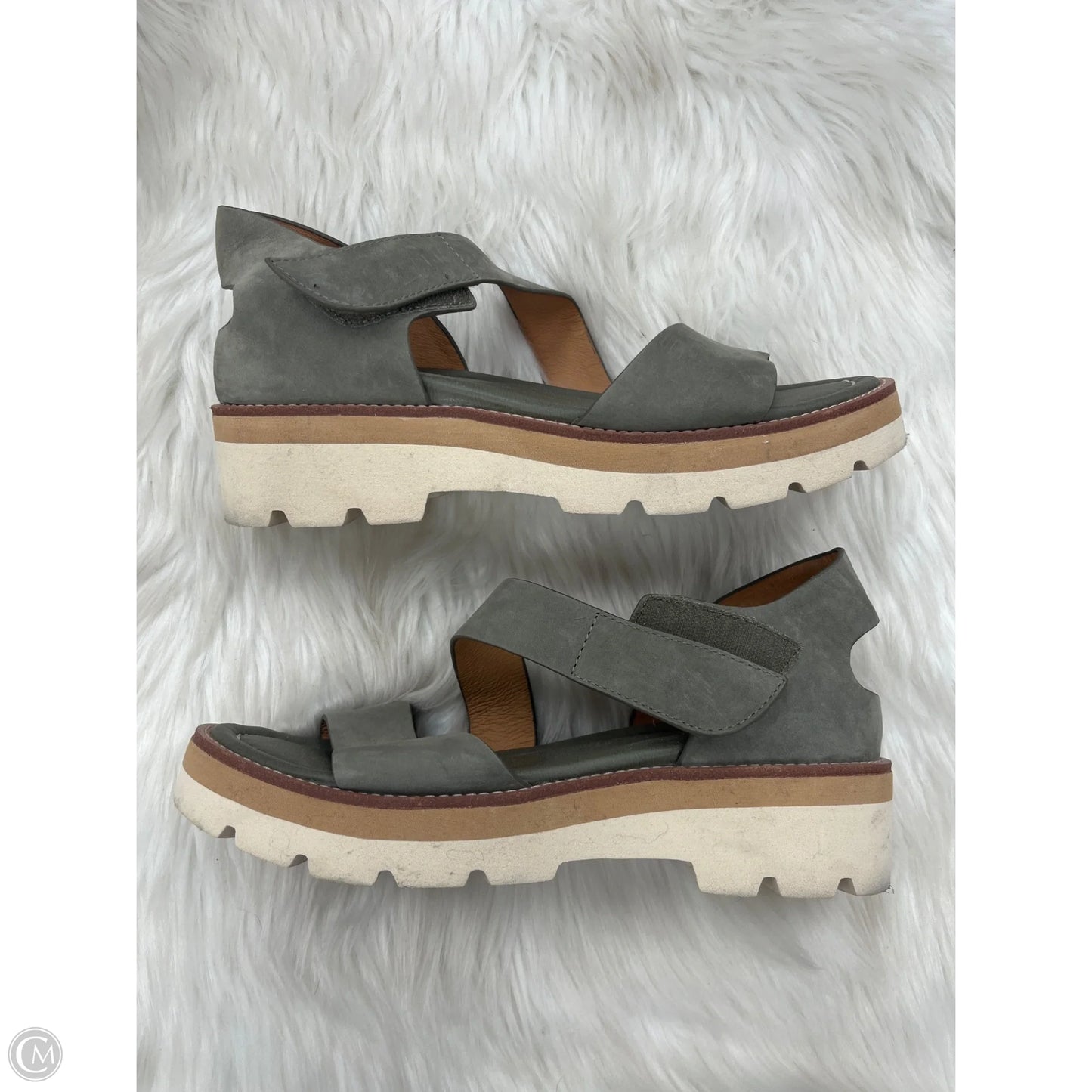 Sandals Flats By Sofft In Green, Size: 10