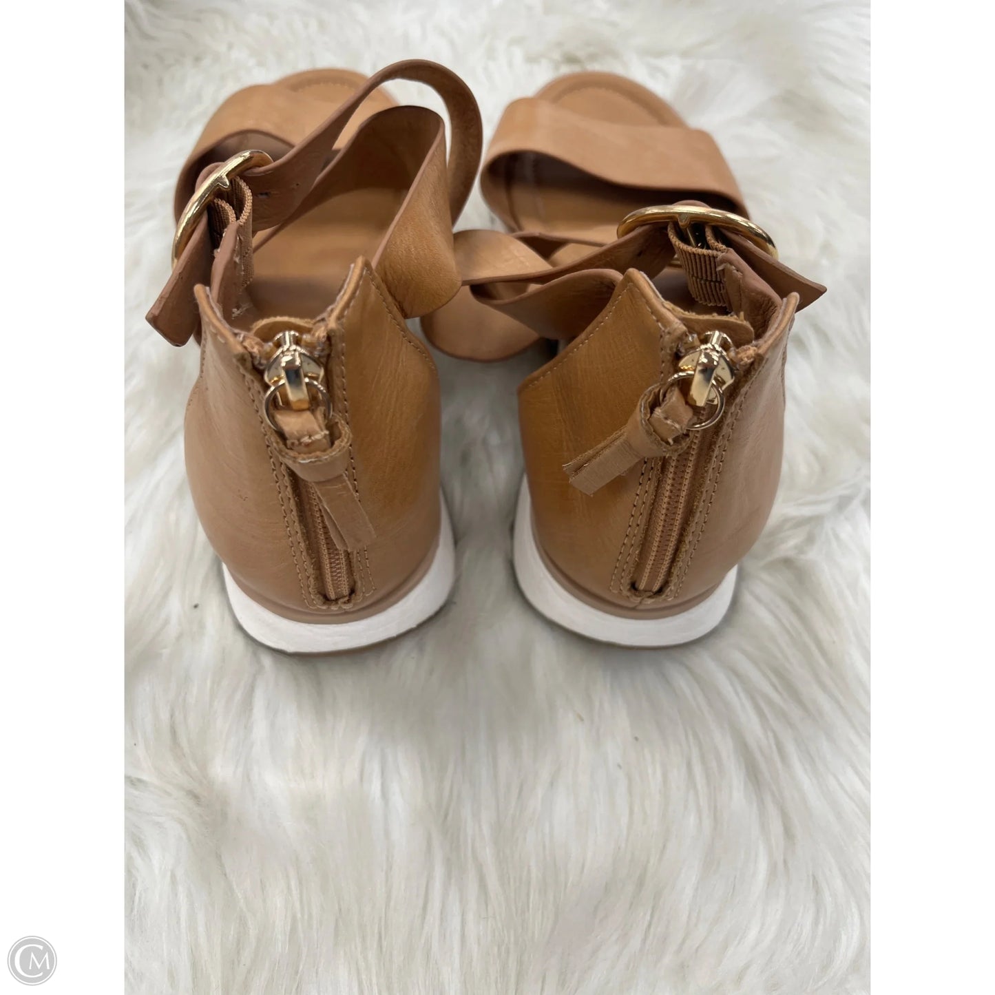 Sandals Flats By Sofft In Brown, Size: 11