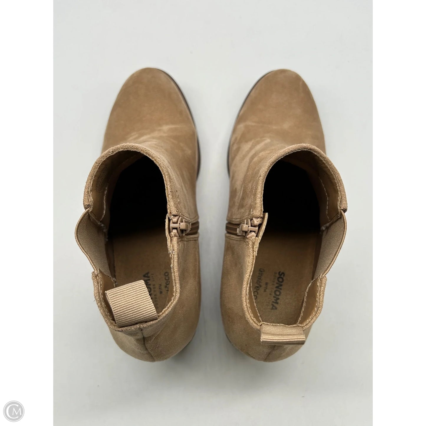 Boots Ankle Heels By Sonoma In Tan, Size: 8.5