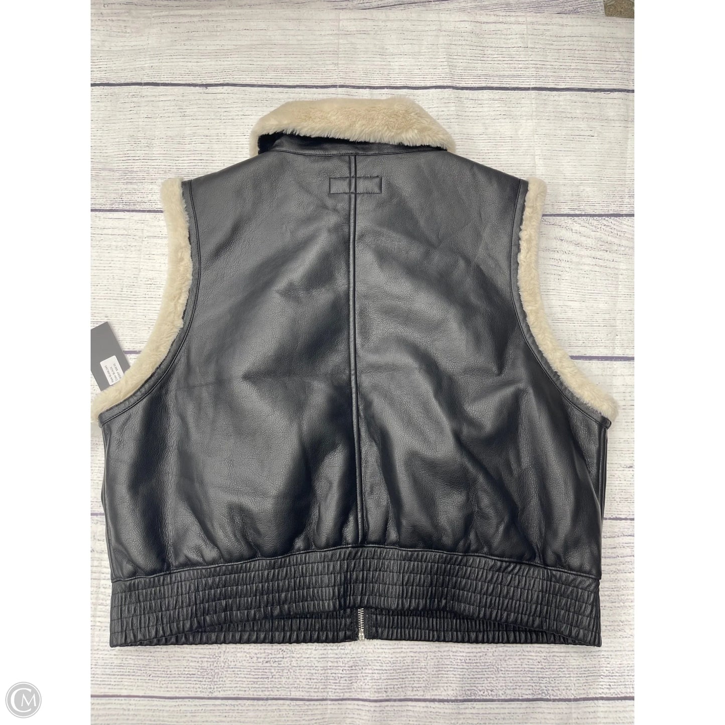 Vest Faux Fur & Sherpa By Marc New York In Black, Size: Xl
