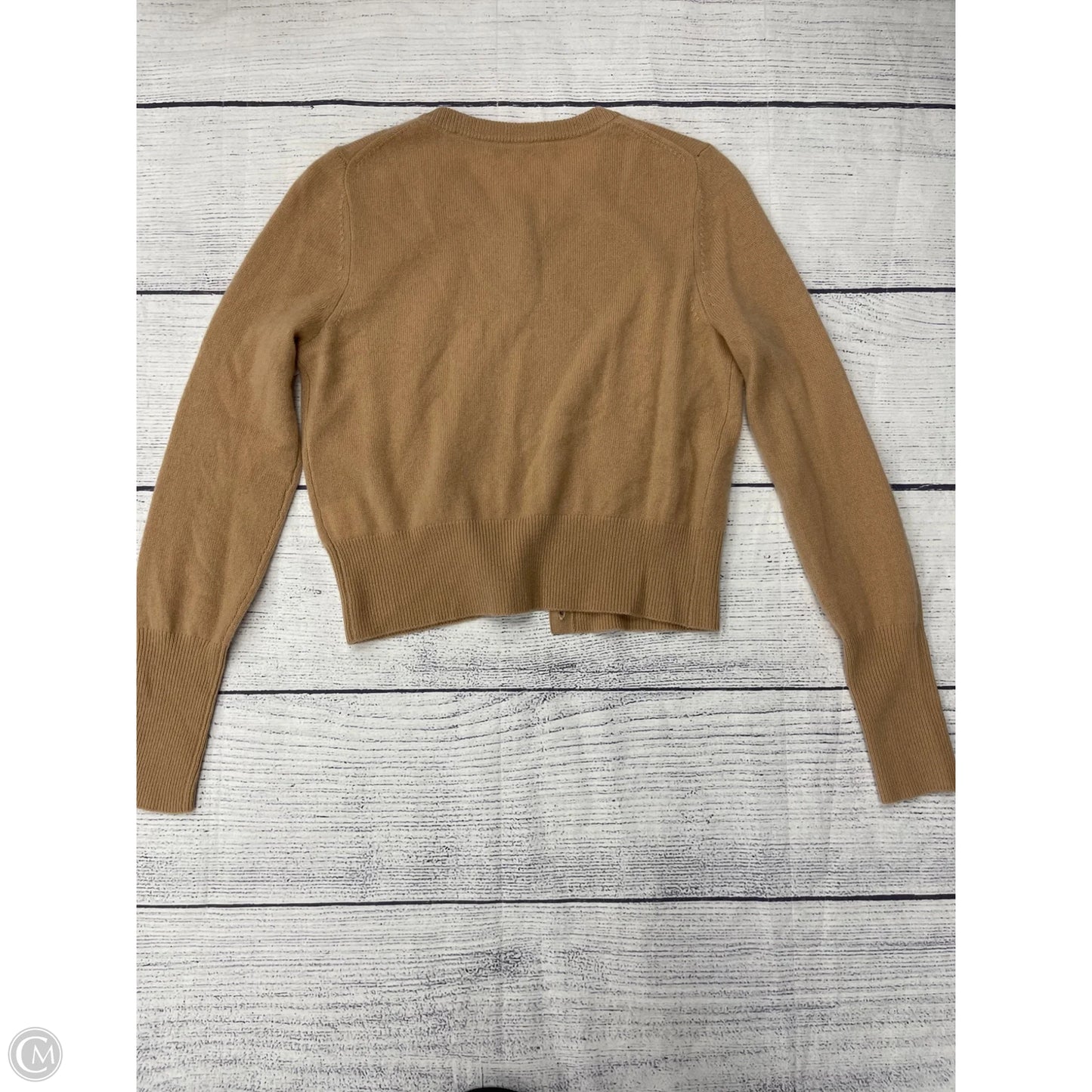 Cardigan By White And Warren In Tan, Size: S