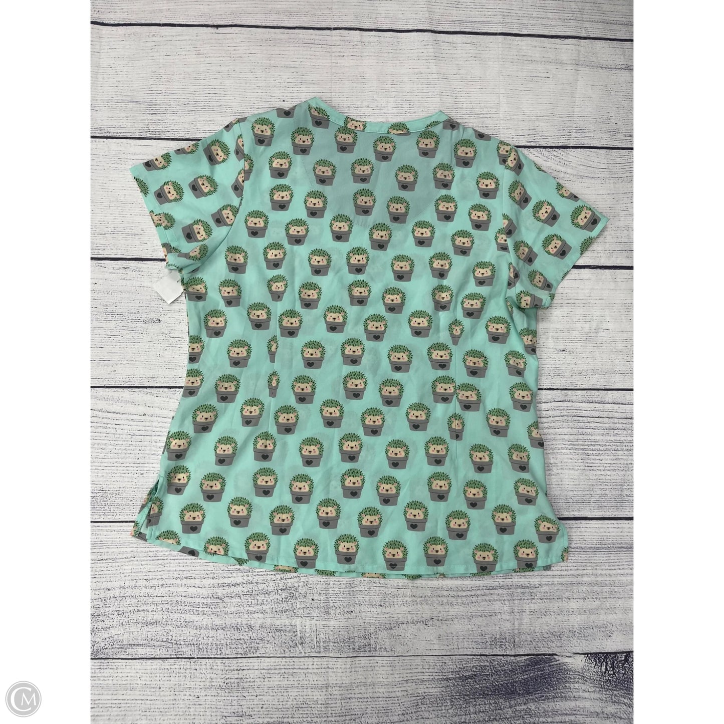 Top Short Sleeve By Clothes Mentor In Green, Size: L