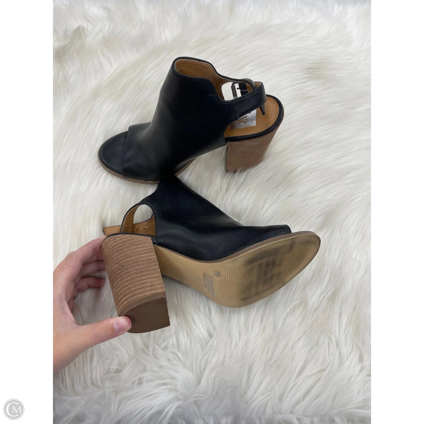 Sandals Heels Block By Dolce Vita In Black, Size: 7.5