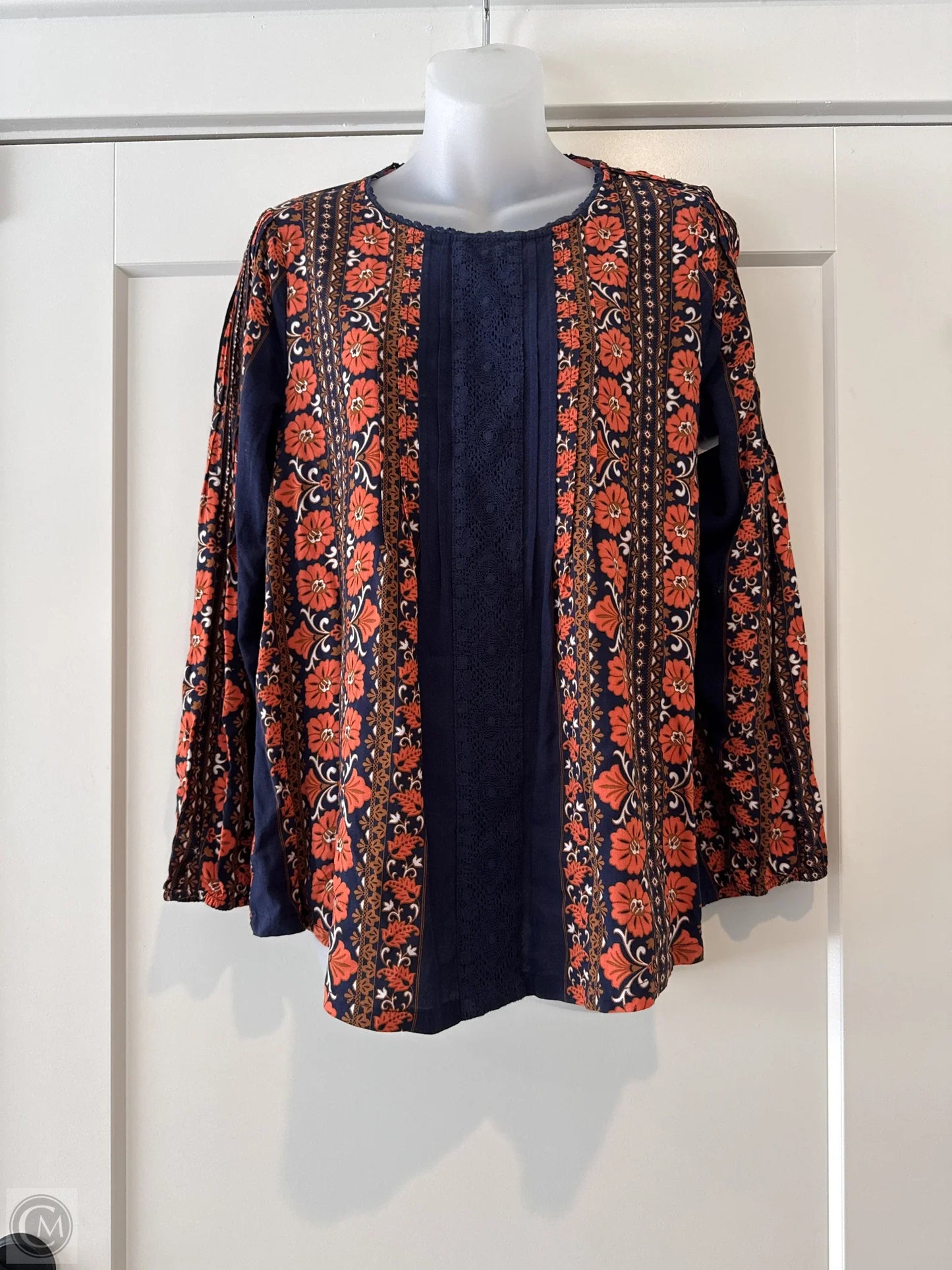 Top Long Sleeve By Matilda Jane In Blue, Size: M