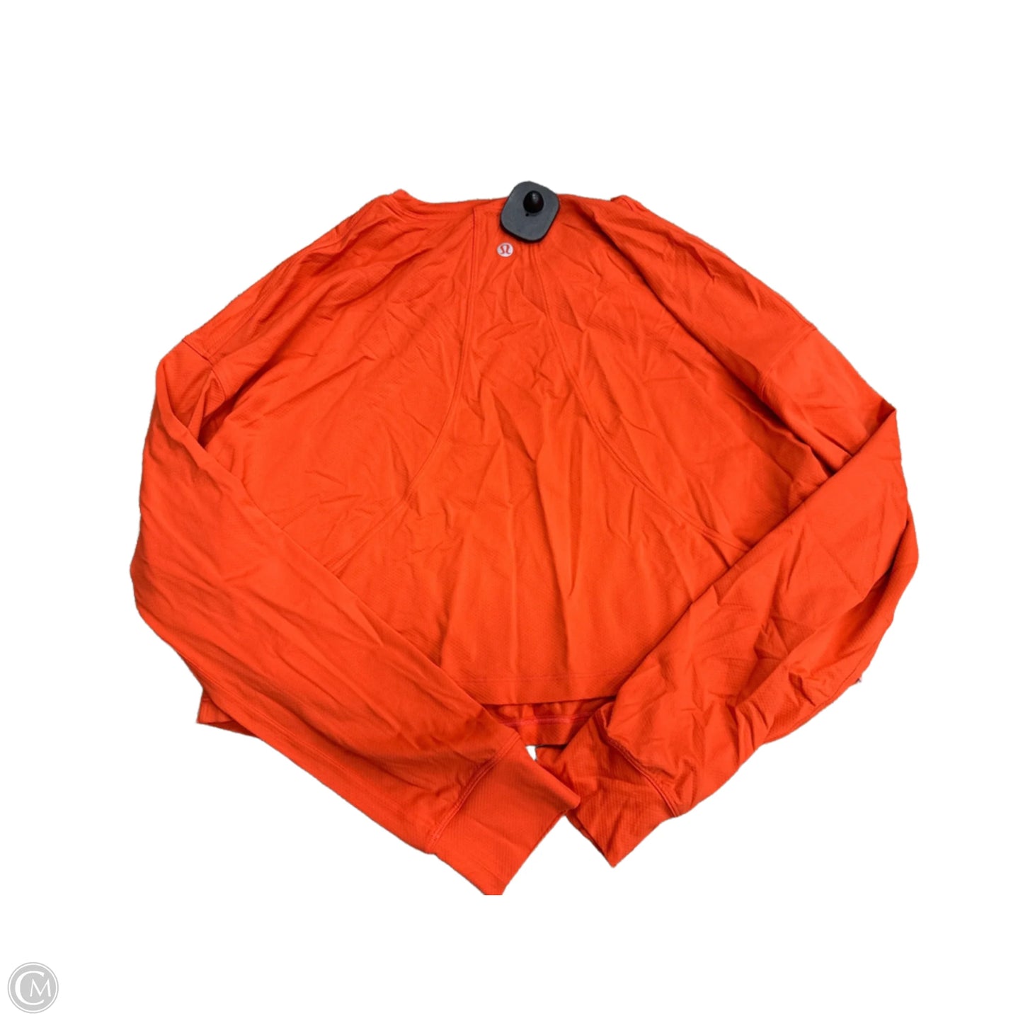 Athletic Top Long Sleeve Crewneck By Lululemon In Orange, Size: S