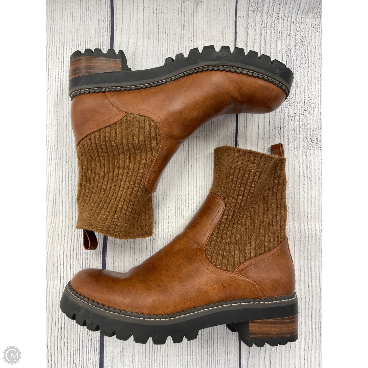 Boots Combat By Universal Thread In Brown, Size: 11