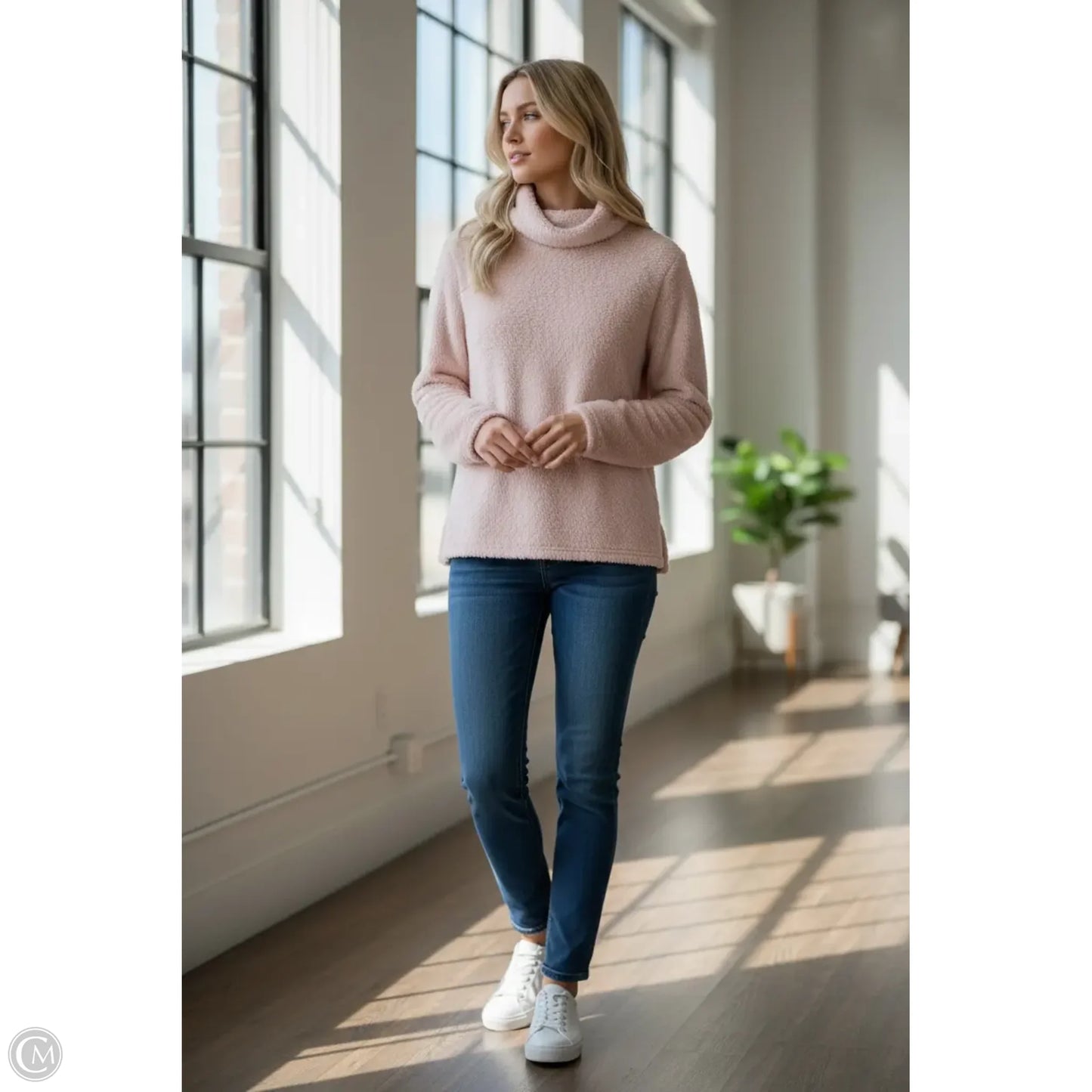 Sweatshirt Crewneck By Clothes Mentor In Pink, Size: Xl