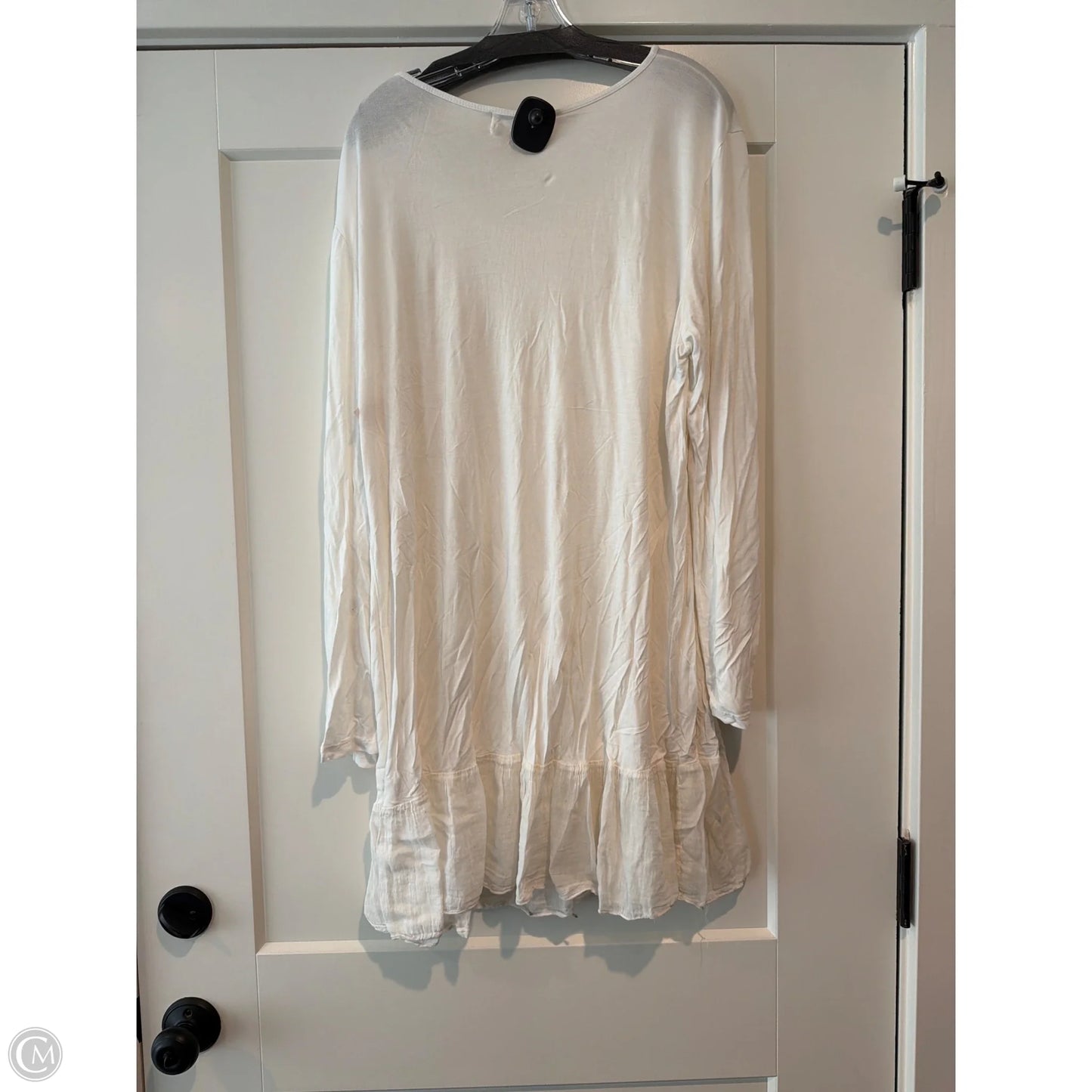 Top Long Sleeve By Clothes Mentor In White, Size: 3x