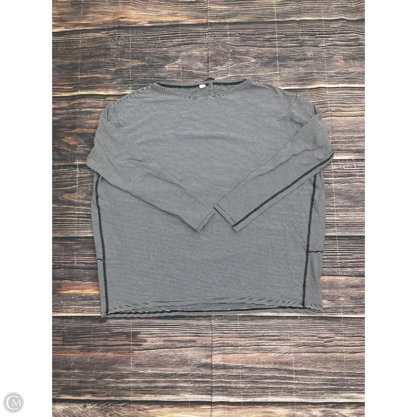 Athletic Top Long Sleeve Crewneck By Lululemon In Black, Size: 8