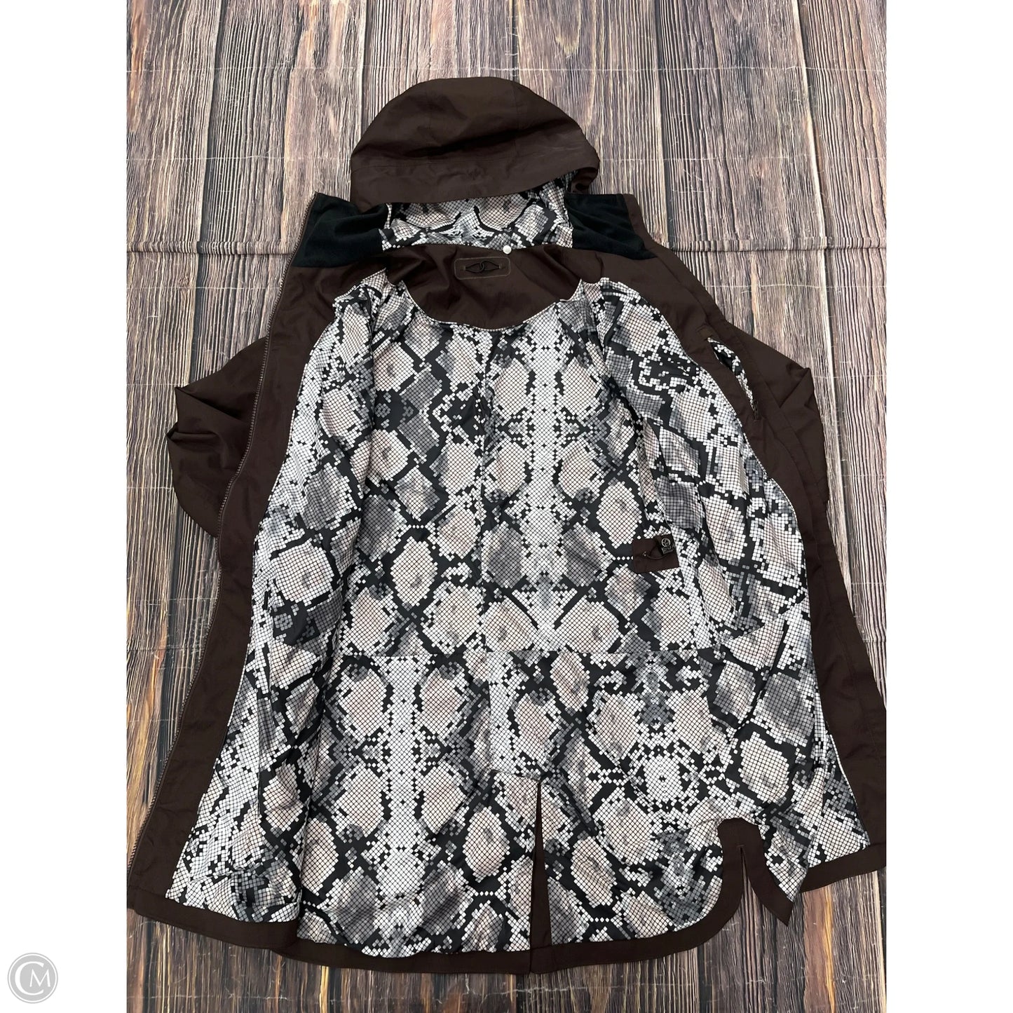 Coat Raincoat By Lululemon In Brown, Size: 6
