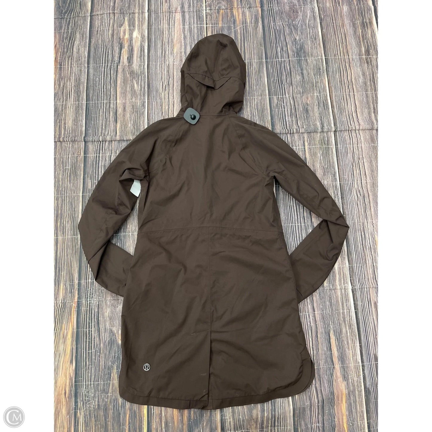 Coat Raincoat By Lululemon In Brown, Size: 6