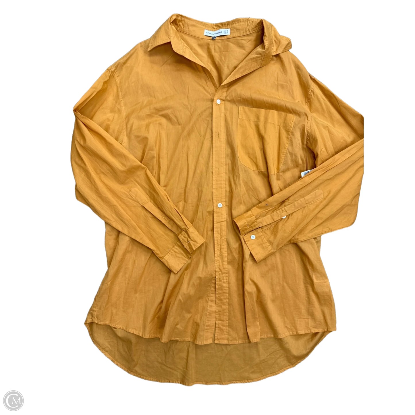 Dress Casual Short By Faithfull The Brand In Yellow, Size: S