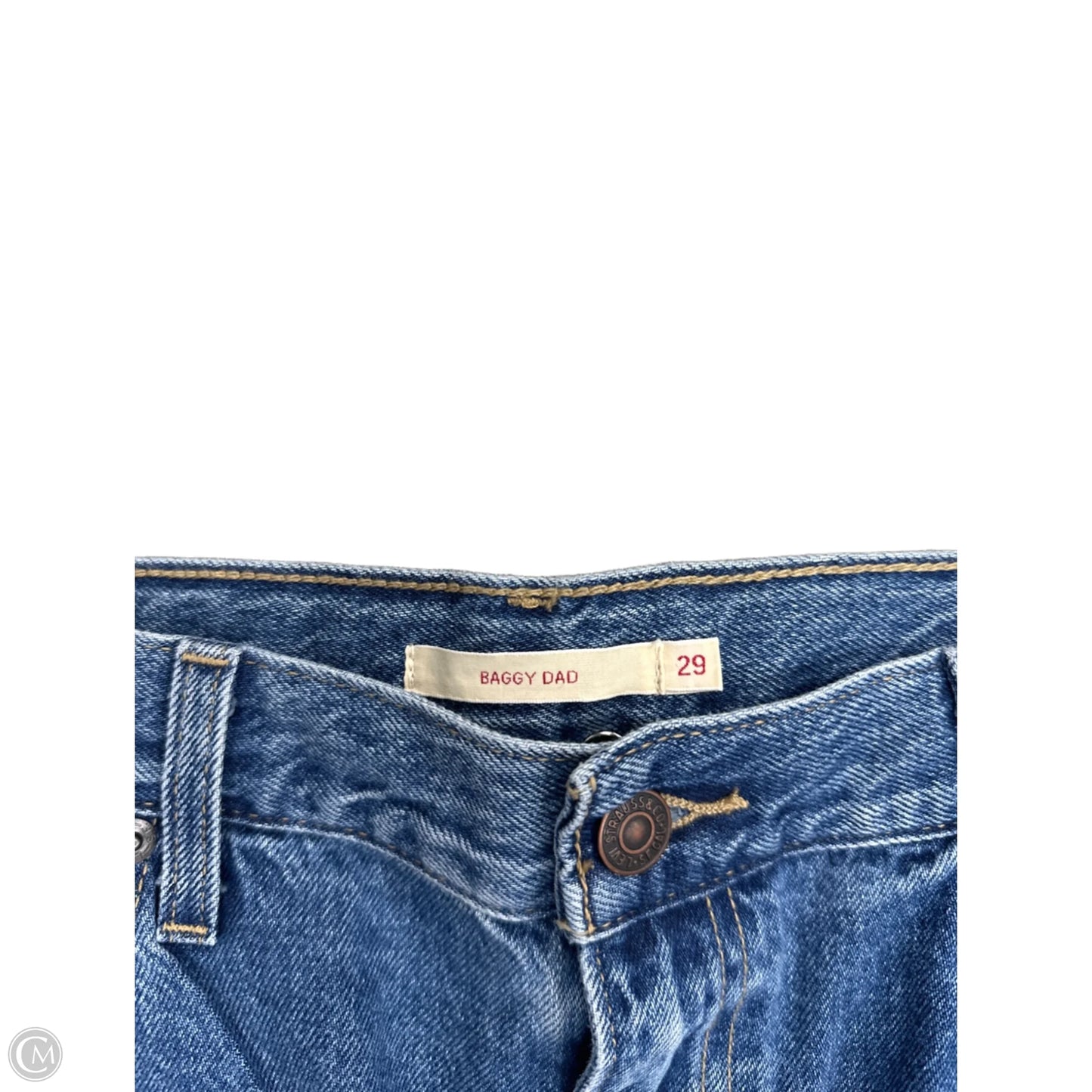Jeans Boyfriend By Levis In Blue Denim, Size: 8