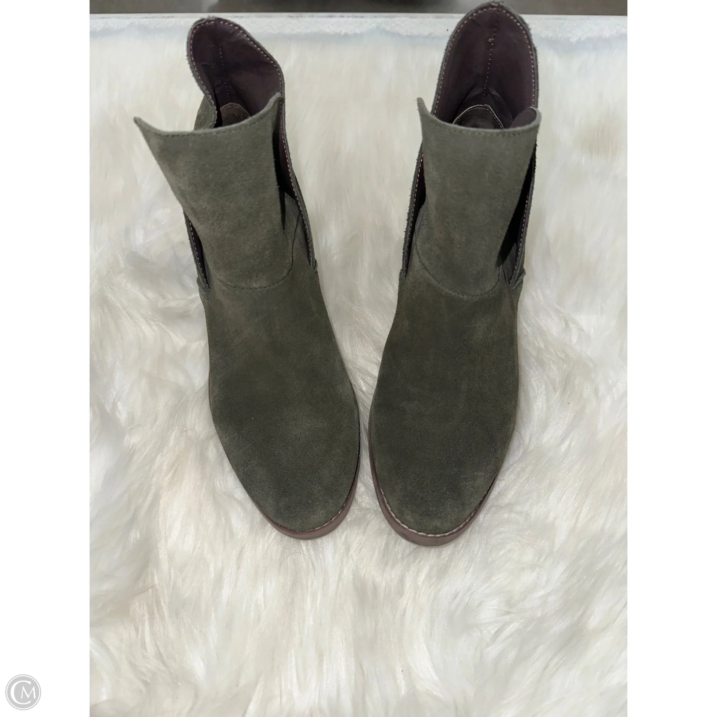 Boots Ankle Heels By Me Too In Green, Size: 8