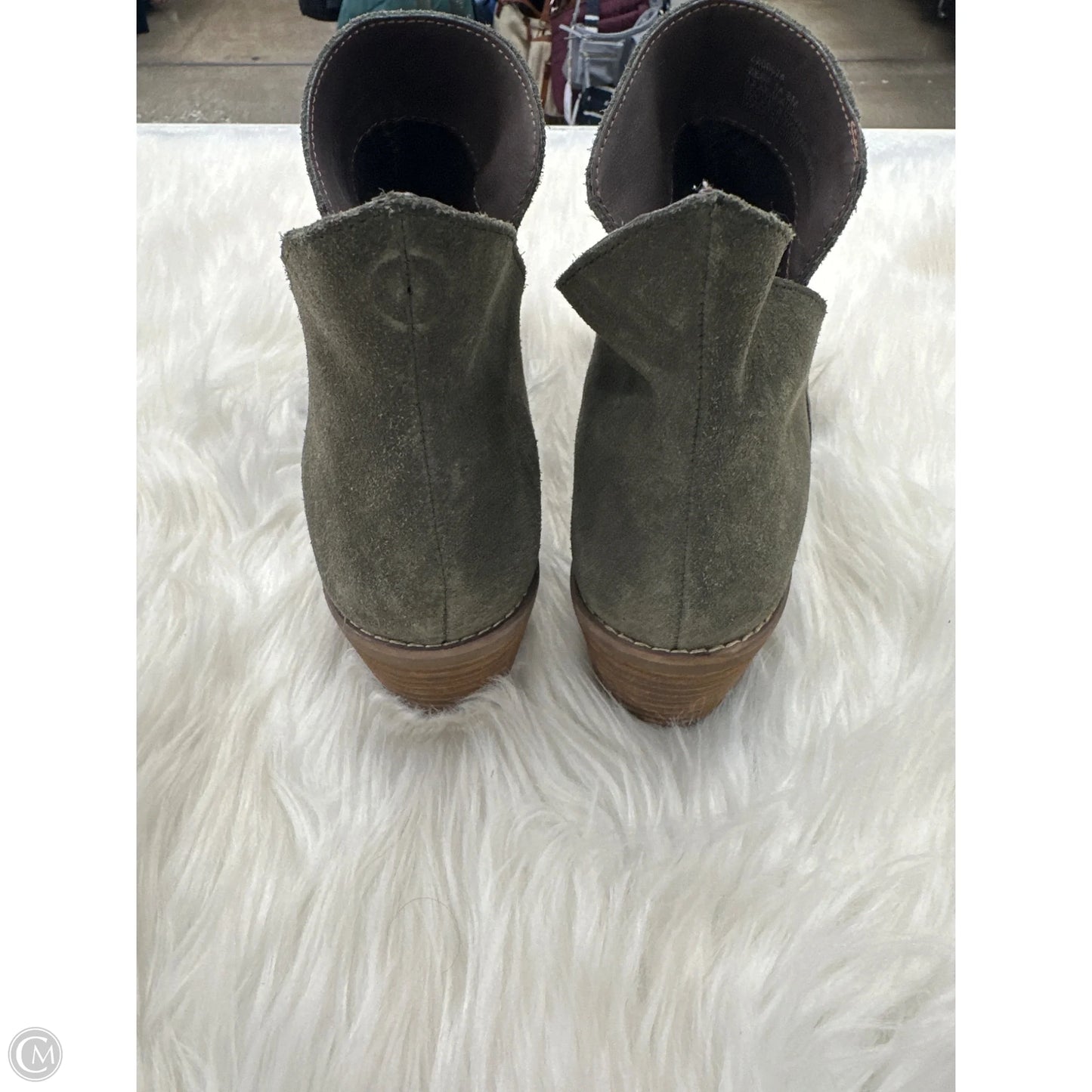 Boots Ankle Heels By Me Too In Green, Size: 8