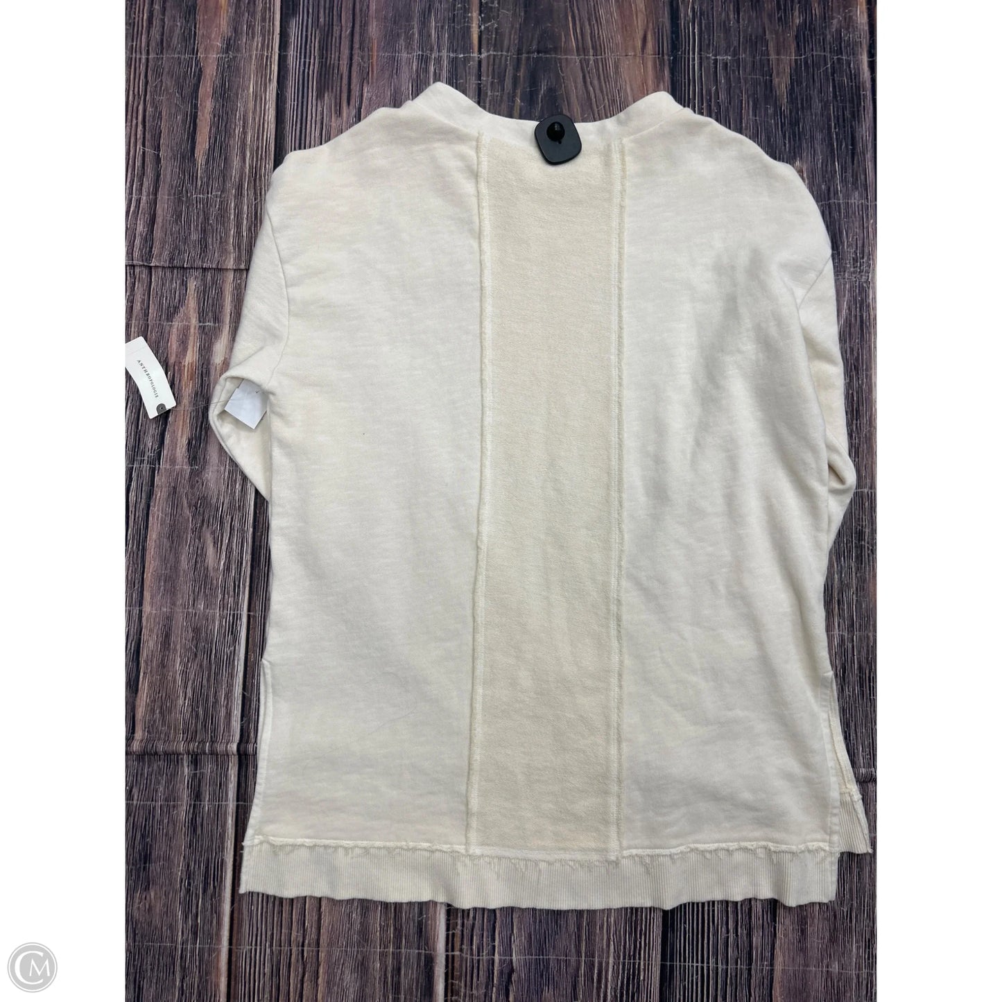 Sweatshirt Crewneck By Pilcro In Cream, Size: L