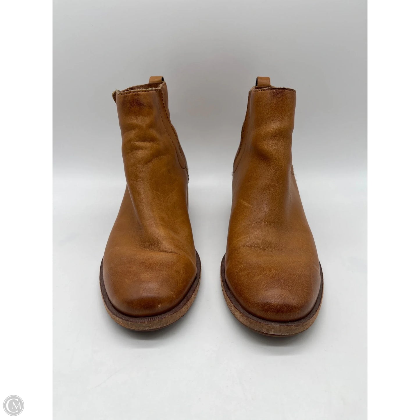 Boots Ankle Heels By Kork Ease In Brown, Size: 7.5
