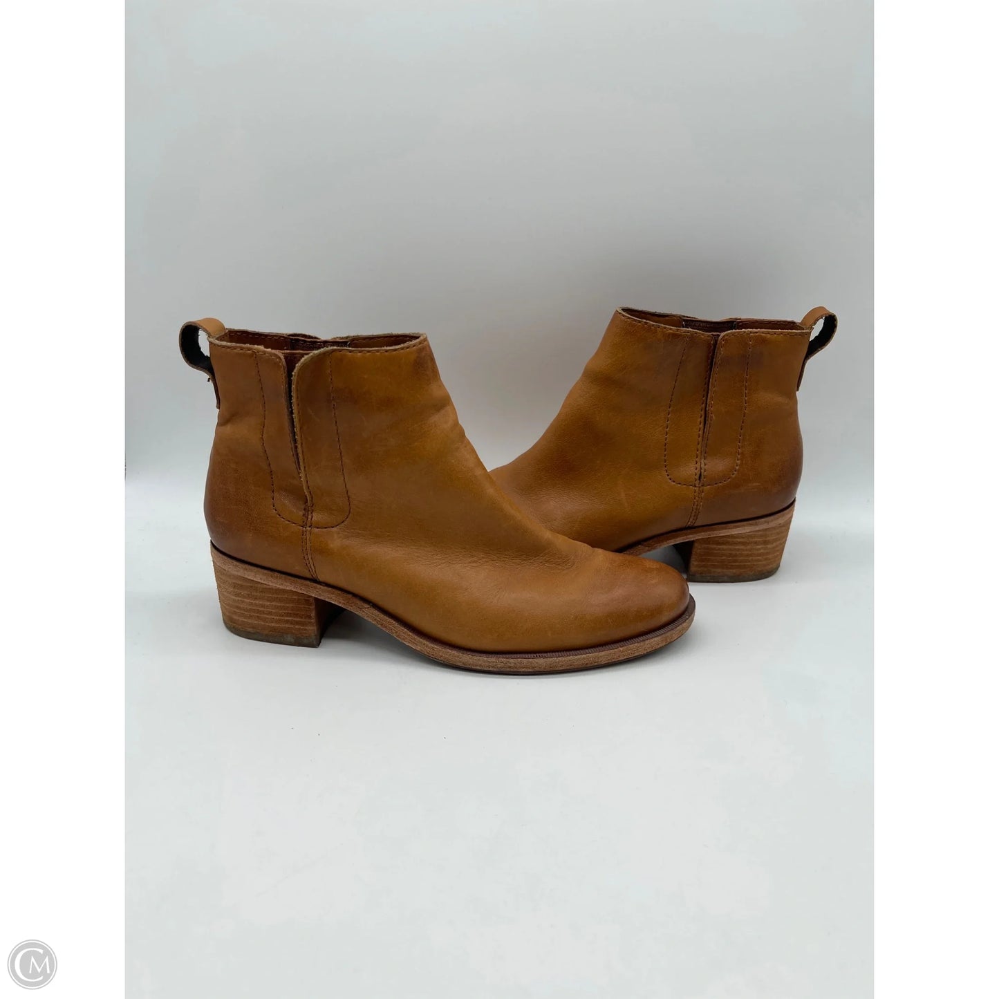Boots Ankle Heels By Kork Ease In Brown, Size: 7.5