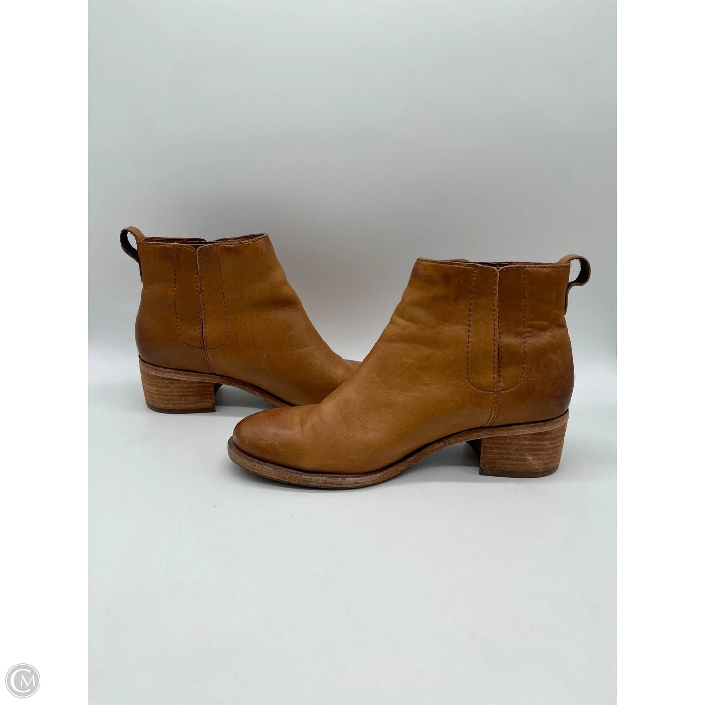 Boots Ankle Heels By Kork Ease In Brown, Size: 7.5