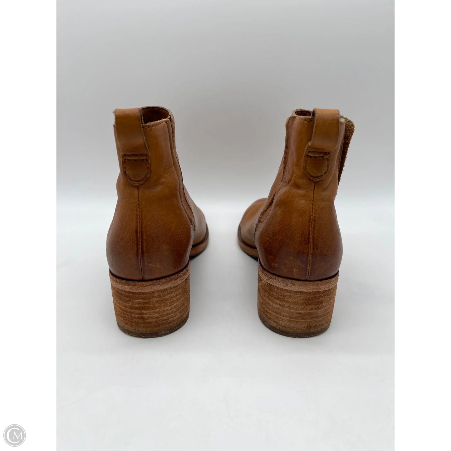 Boots Ankle Heels By Kork Ease In Brown, Size: 7.5