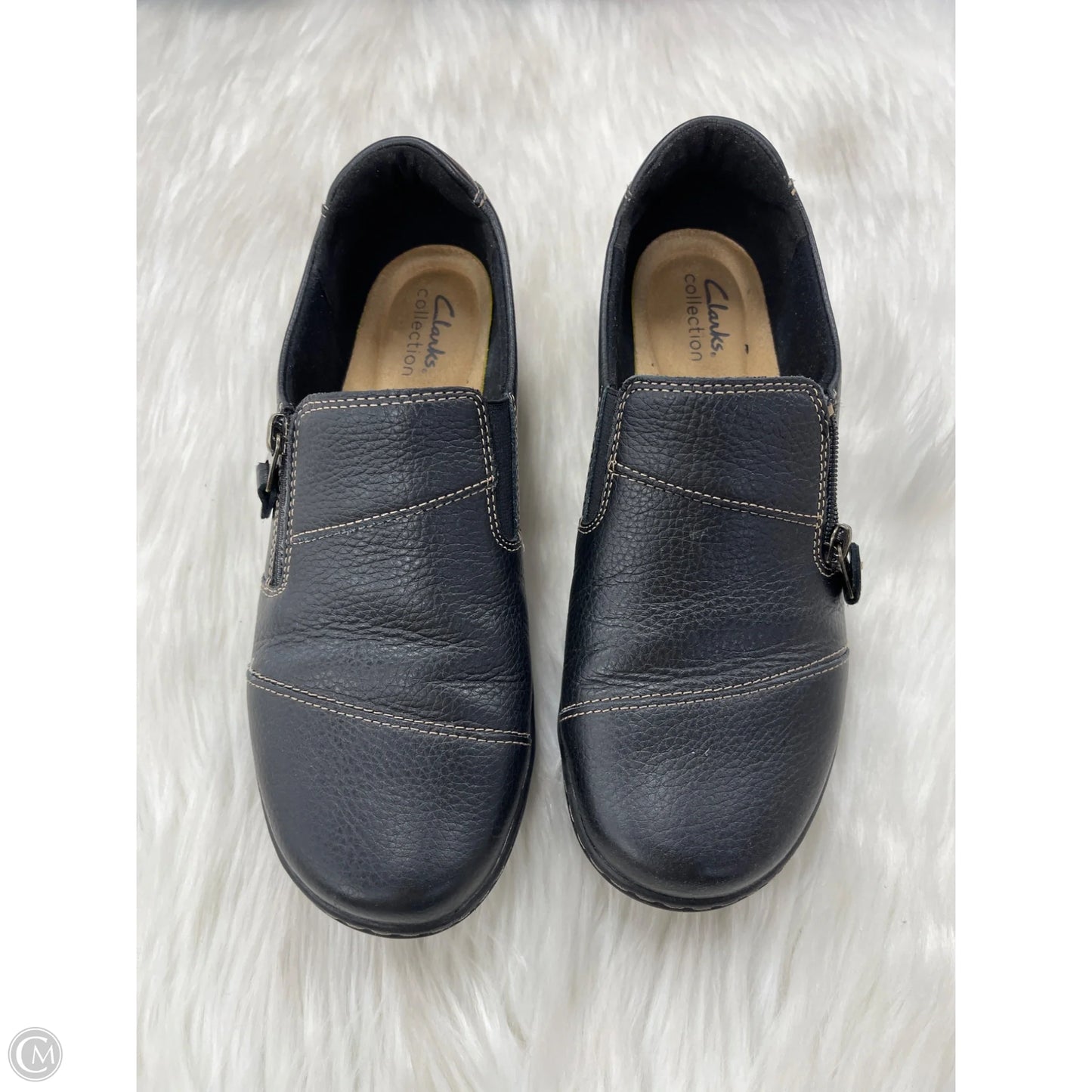 Shoes Flats By Clarks In Black, Size: 9